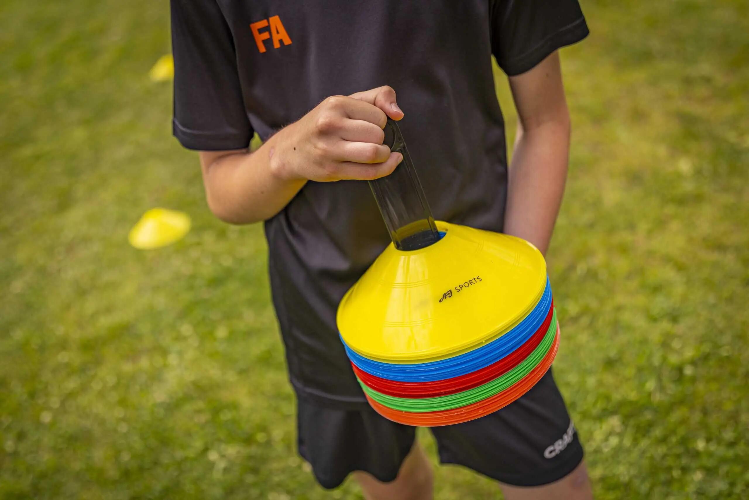 Trainingshoedjes - 50 stuks - Incl. houder - Gekleurd 6/7