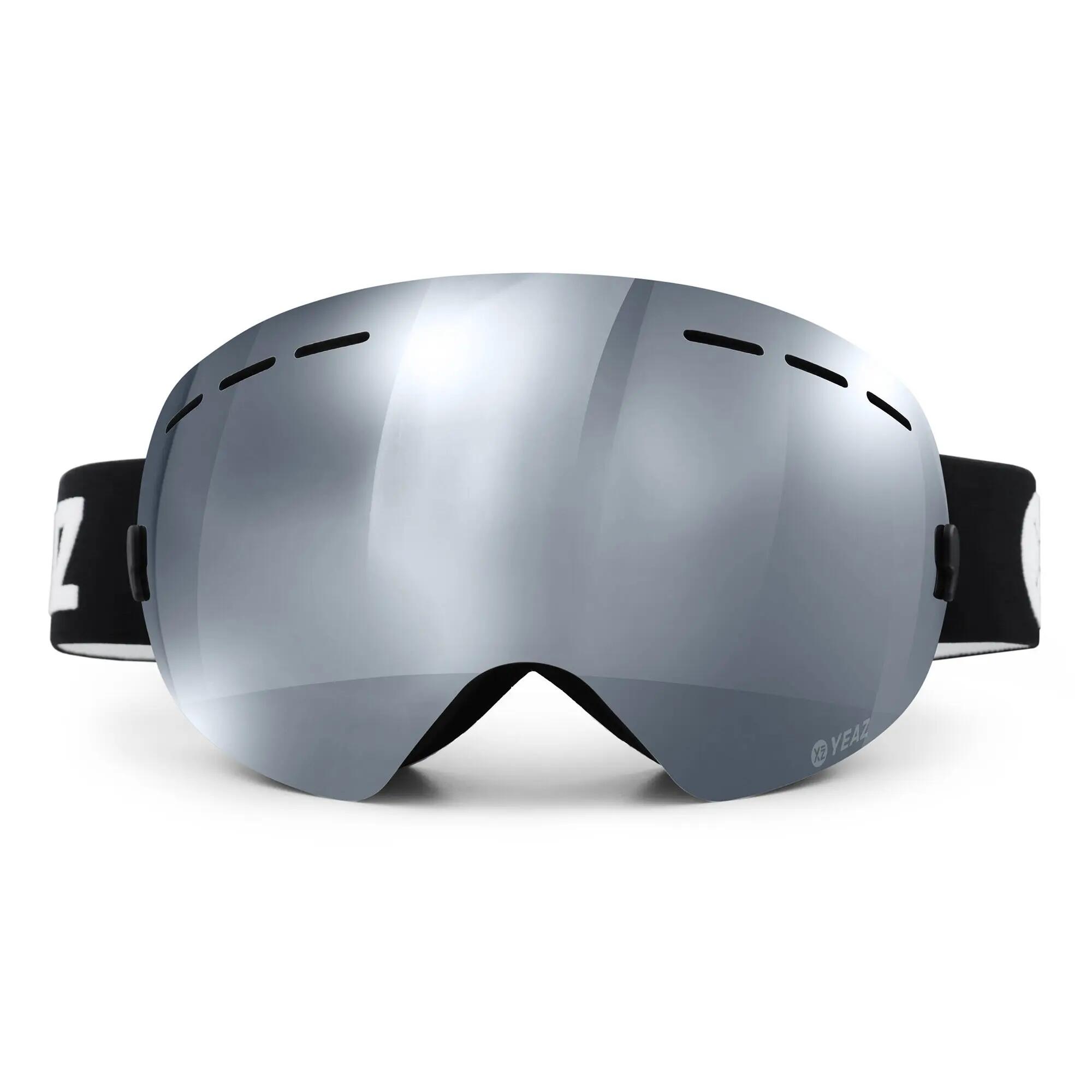 YEAZ Ski- en snowboardbril zonder montuur zilver gespiegeld XTRM-SUMMIT 5/11