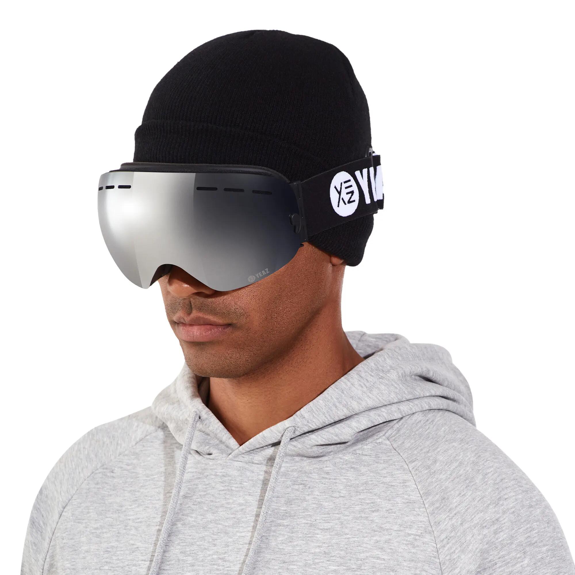 YEAZ Ski- en snowboardbril zonder montuur zilver gespiegeld XTRM-SUMMIT 2/11