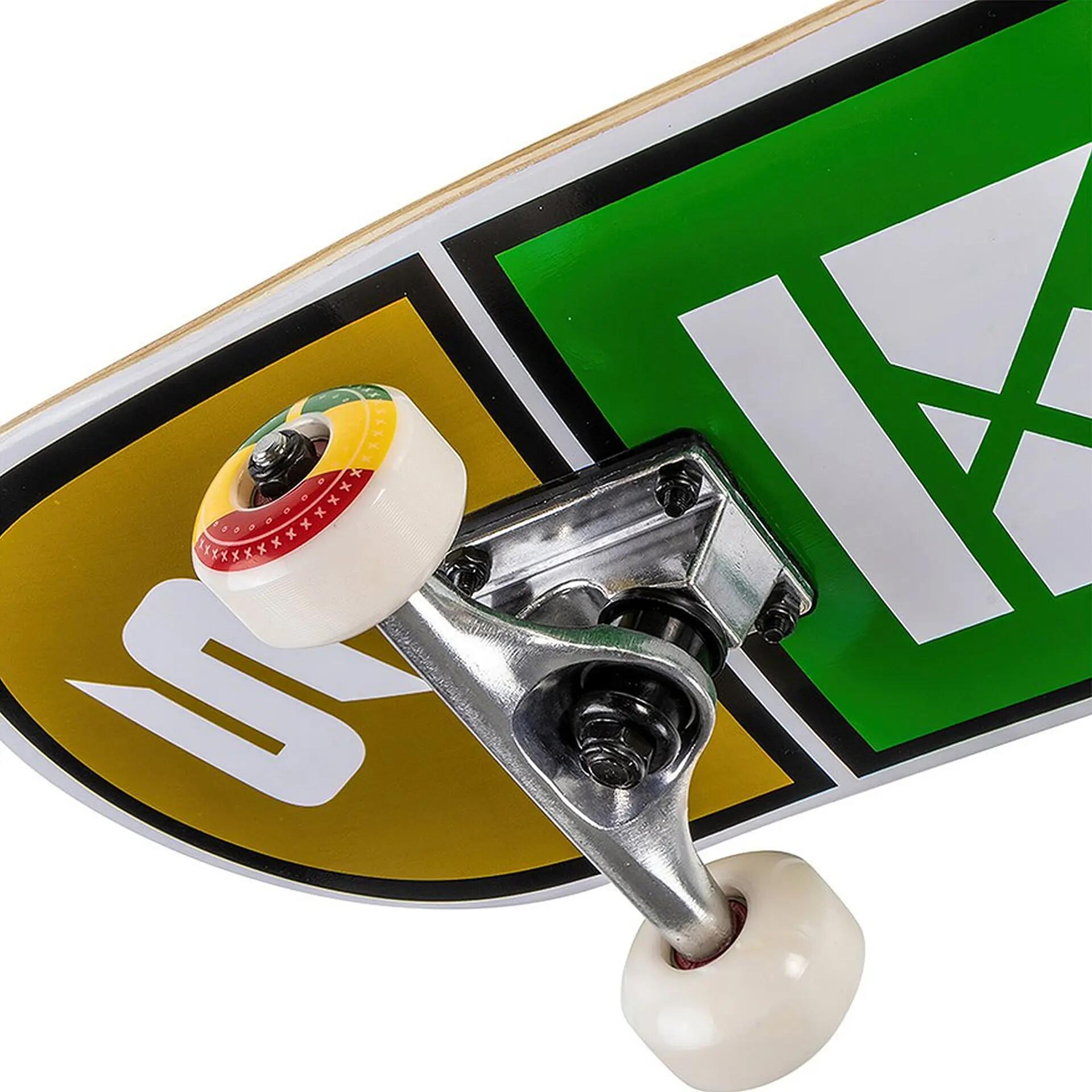 Skateboard Classic 7,5", rasta 3/3