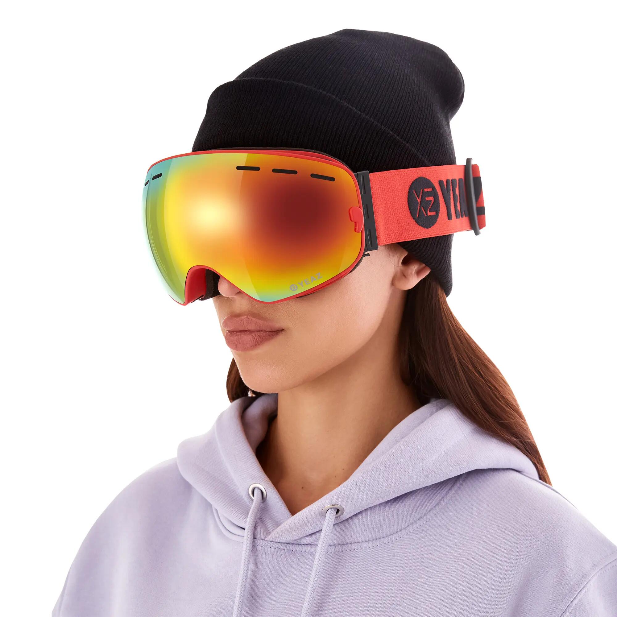 YEAZ Masque de ski / snowboard avec monture rouge XTRM-SUMMIT 3/13