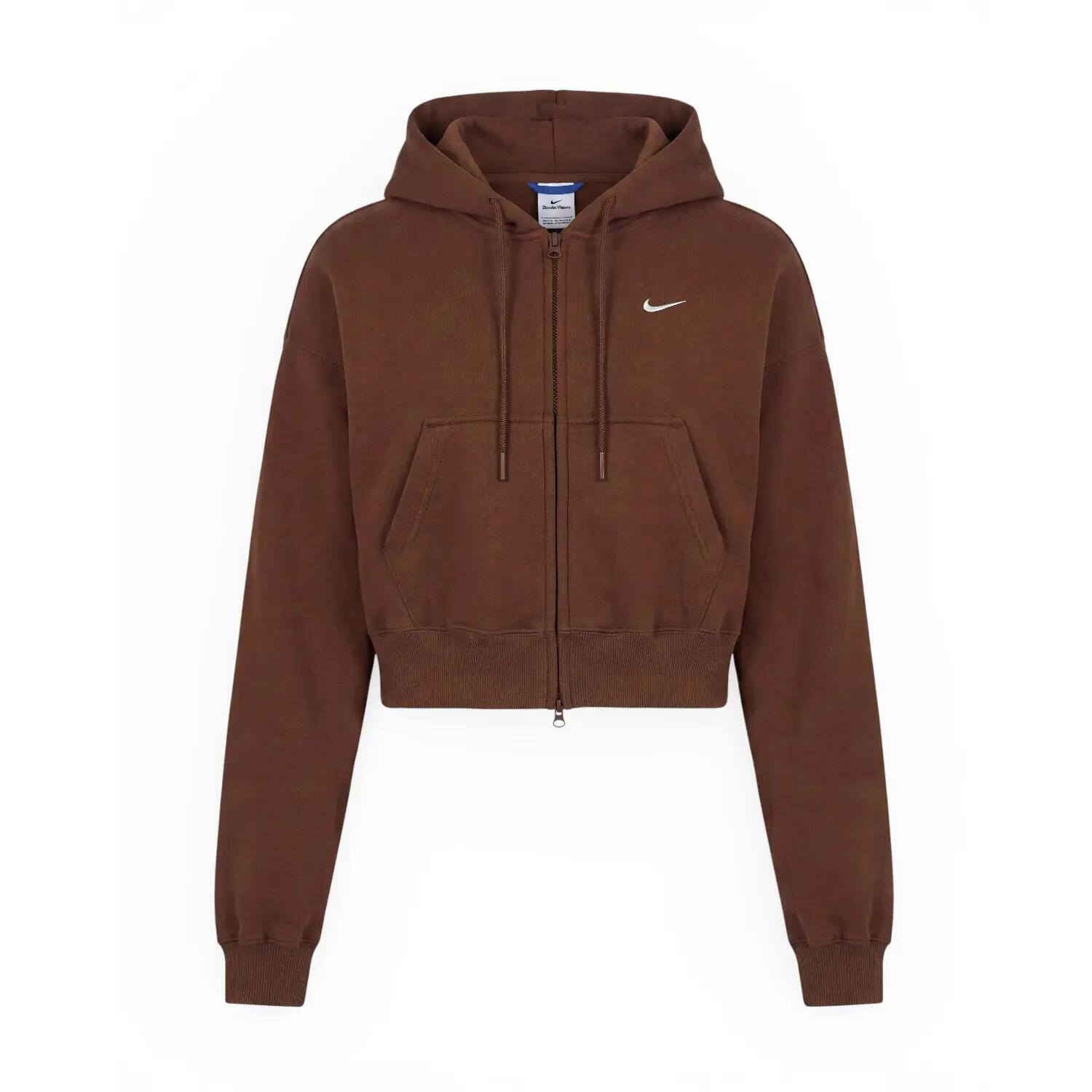 Nike Studio Fleece Oversize Cropped Kapuzenjacke Damen 1/1