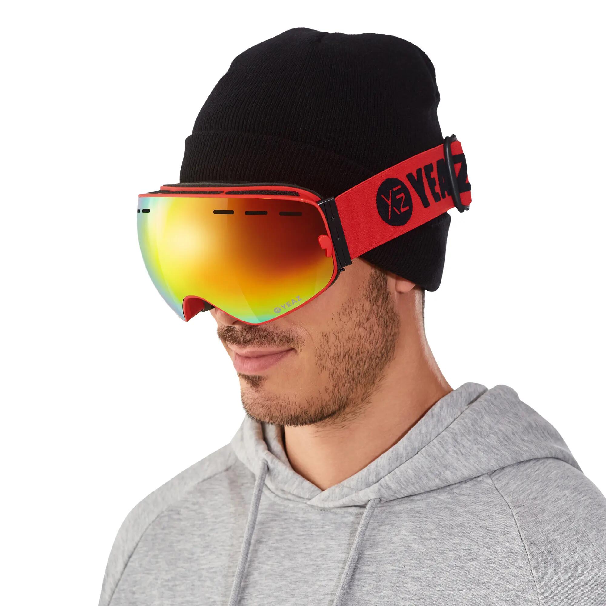 YEAZ Masque de ski / snowboard avec monture rouge XTRM-SUMMIT 2/13