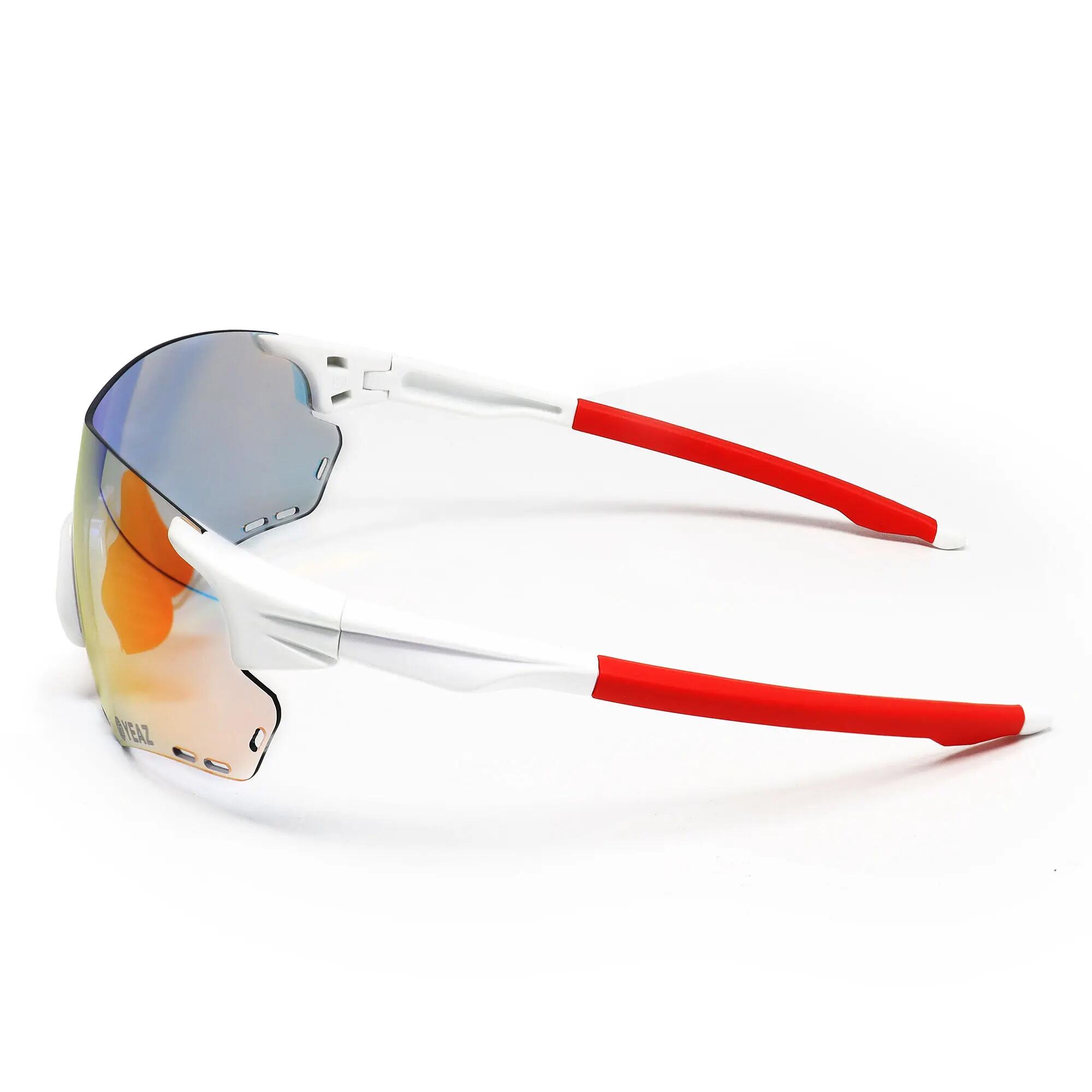 YEAZ Occhiali da sole sportivi bianco/rosso SUNELATION 5/6
