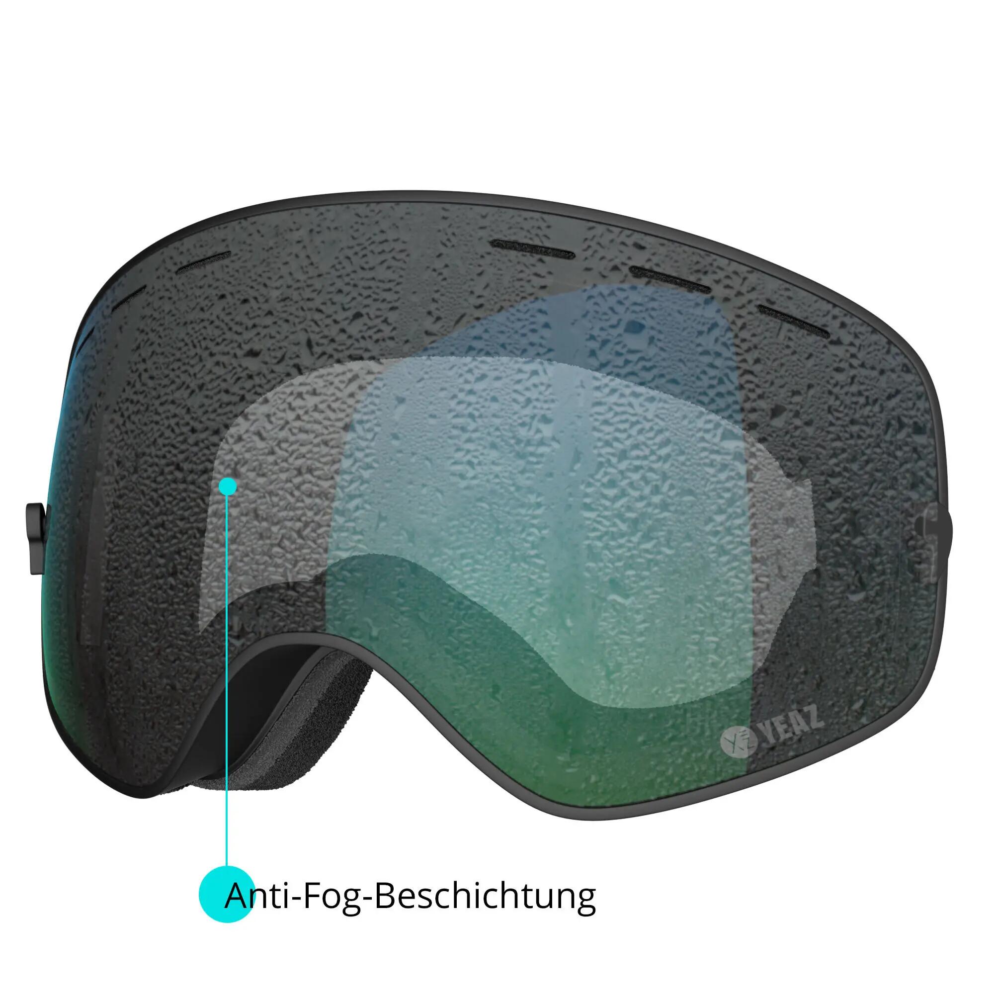 YEAZ Masque de ski / snowboard avec monture rouge XTRM-SUMMIT 10/13