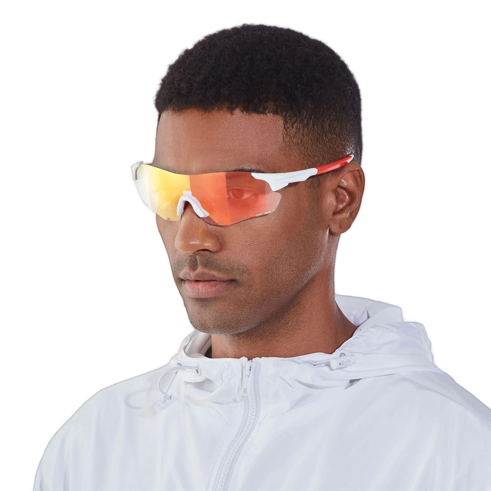 YEAZ Occhiali da sole sportivi bianco/rosso SUNELATION 2/6