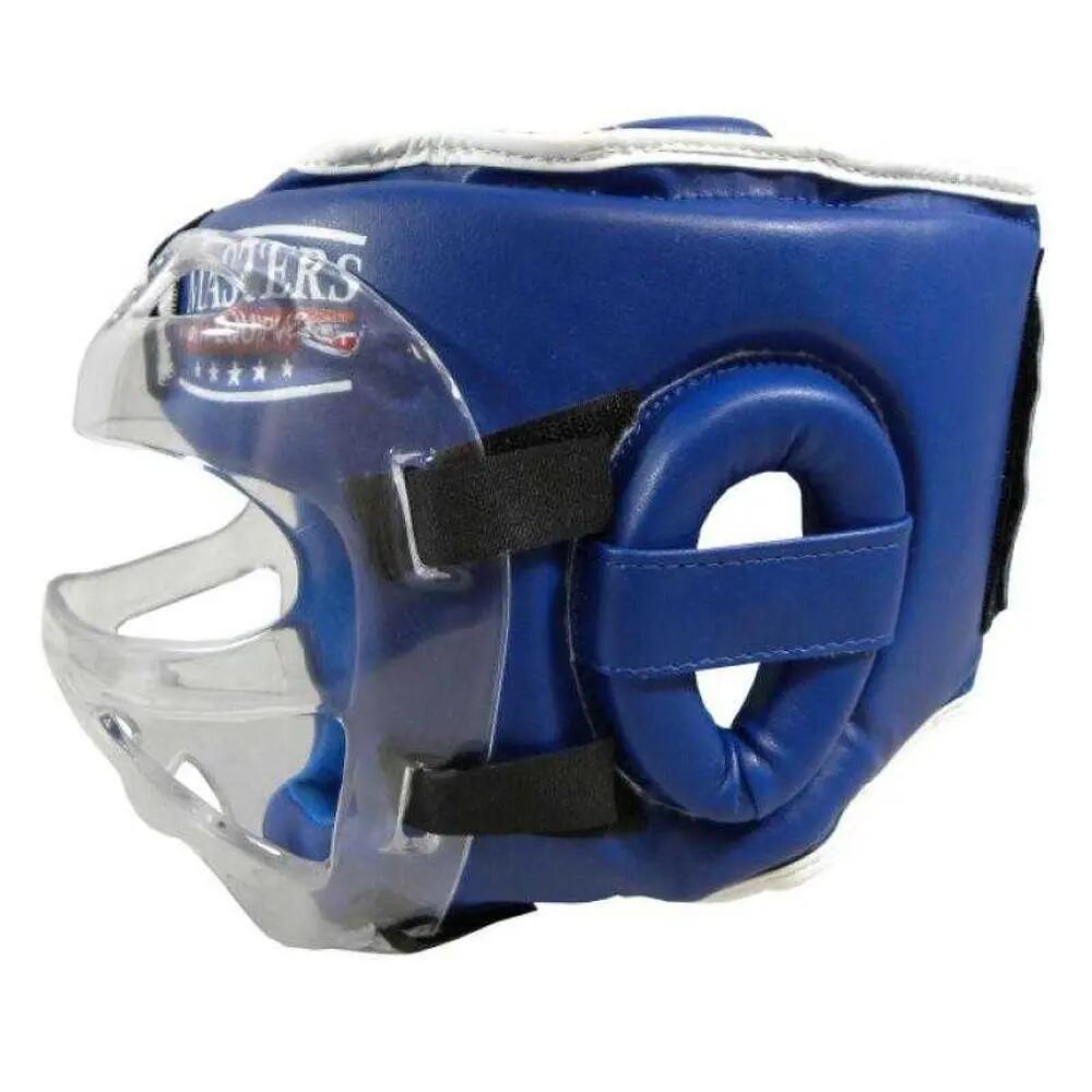 Boxsport Kopfschutz, Schaumstoff Herren Blau L 3/4