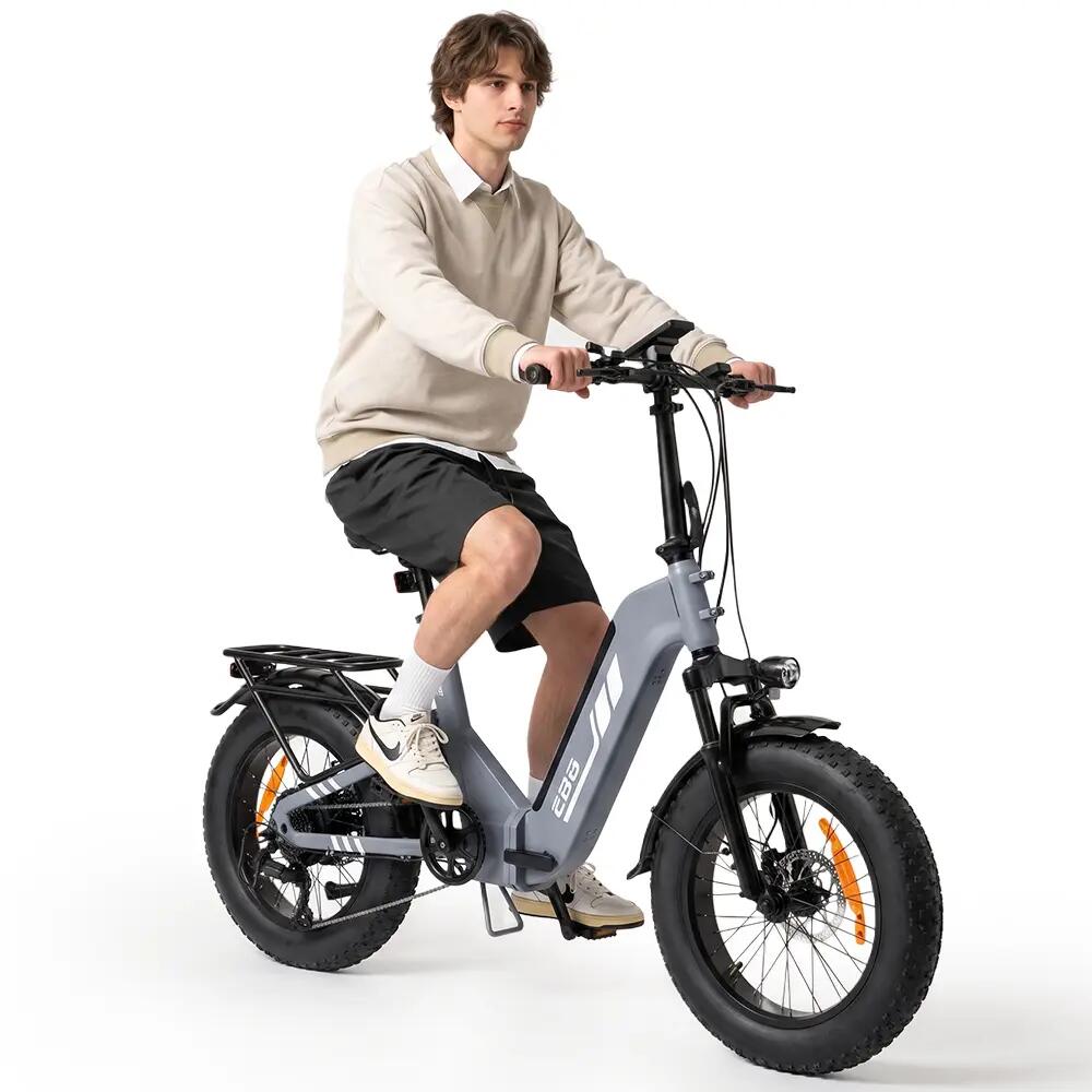 Bicicletta elettrica per adulti iScooter EB8, pneumatici 20", batteria 48V 15Ah. 6/10