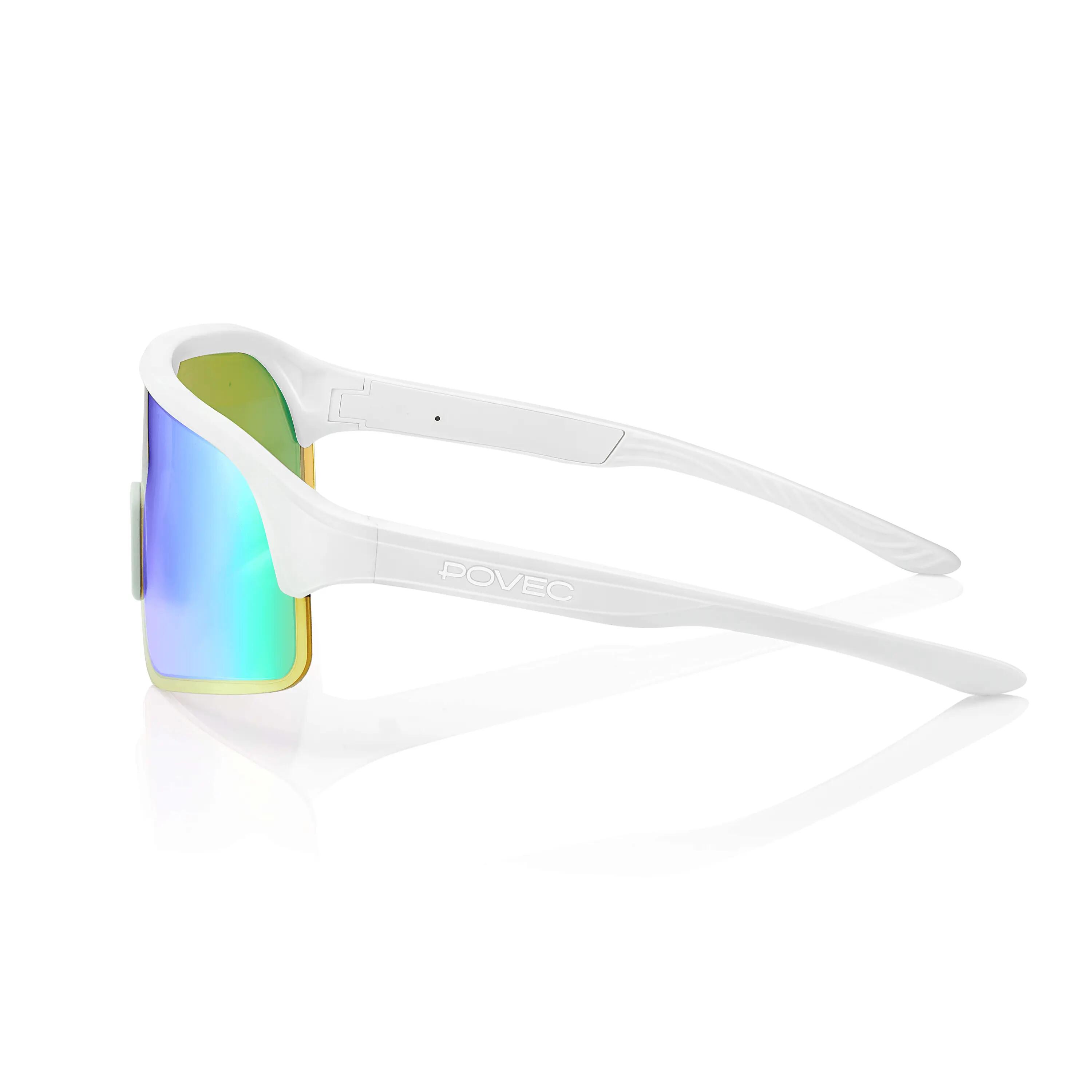 Lunettes de Soleil de Sport Électrochromiques C1 Blanc Arctique - Vert Revo 3/6