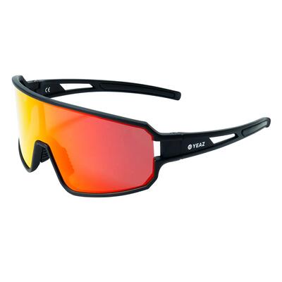 Yeaz sport zonnebril zwart/rood sunwave