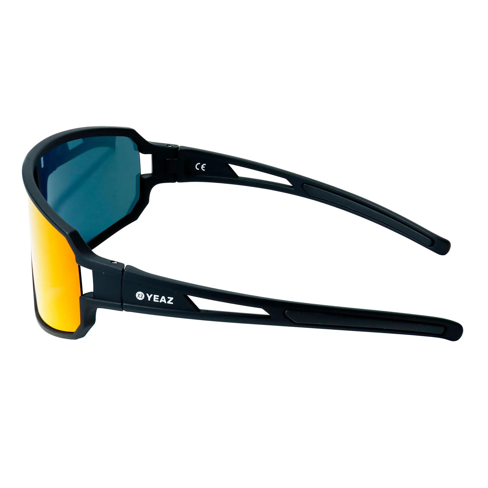 YEAZ Occhiali da sole sportivi nero/rosso SUNWAVE 5/5