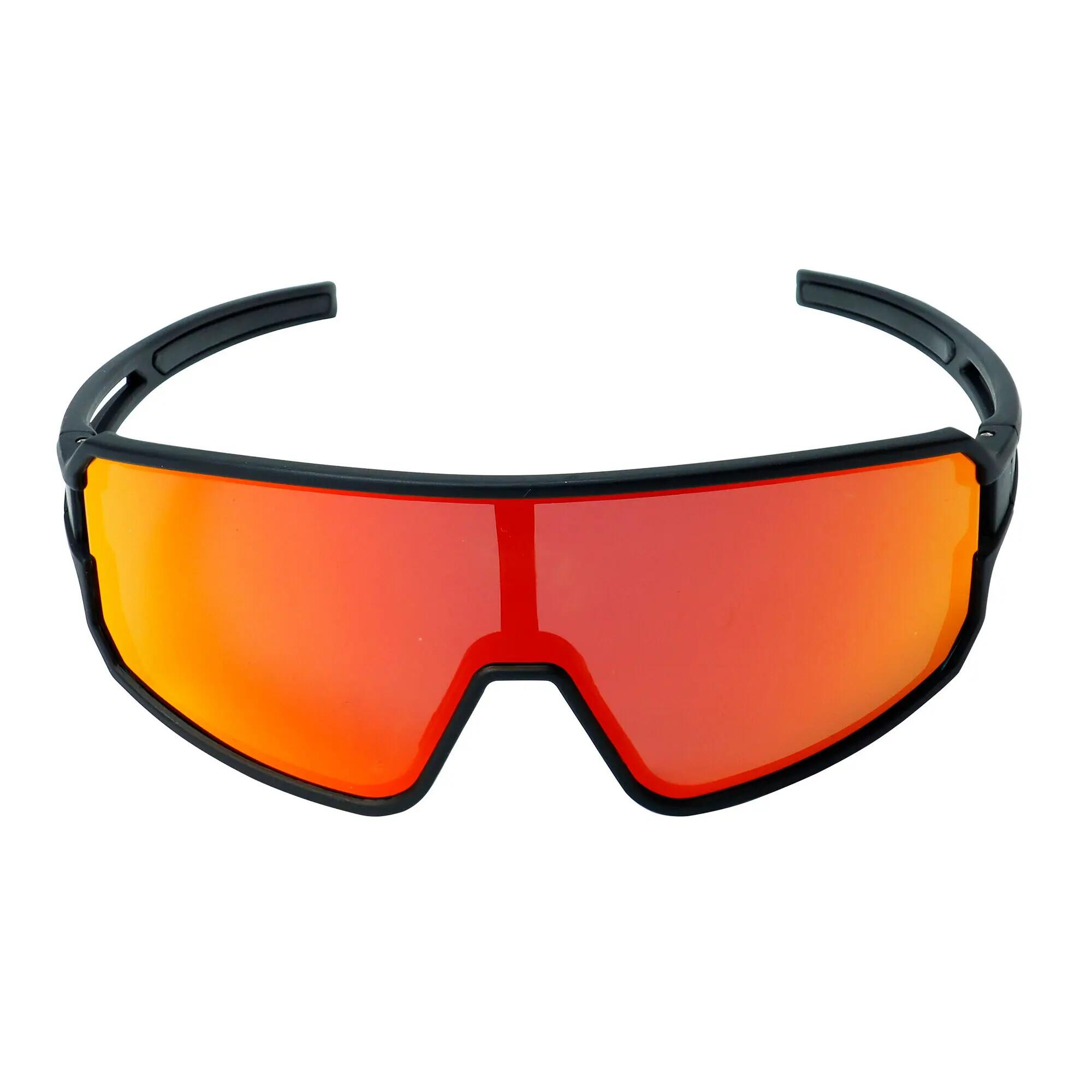 YEAZ Occhiali da sole sportivi nero/rosso SUNWAVE 4/5