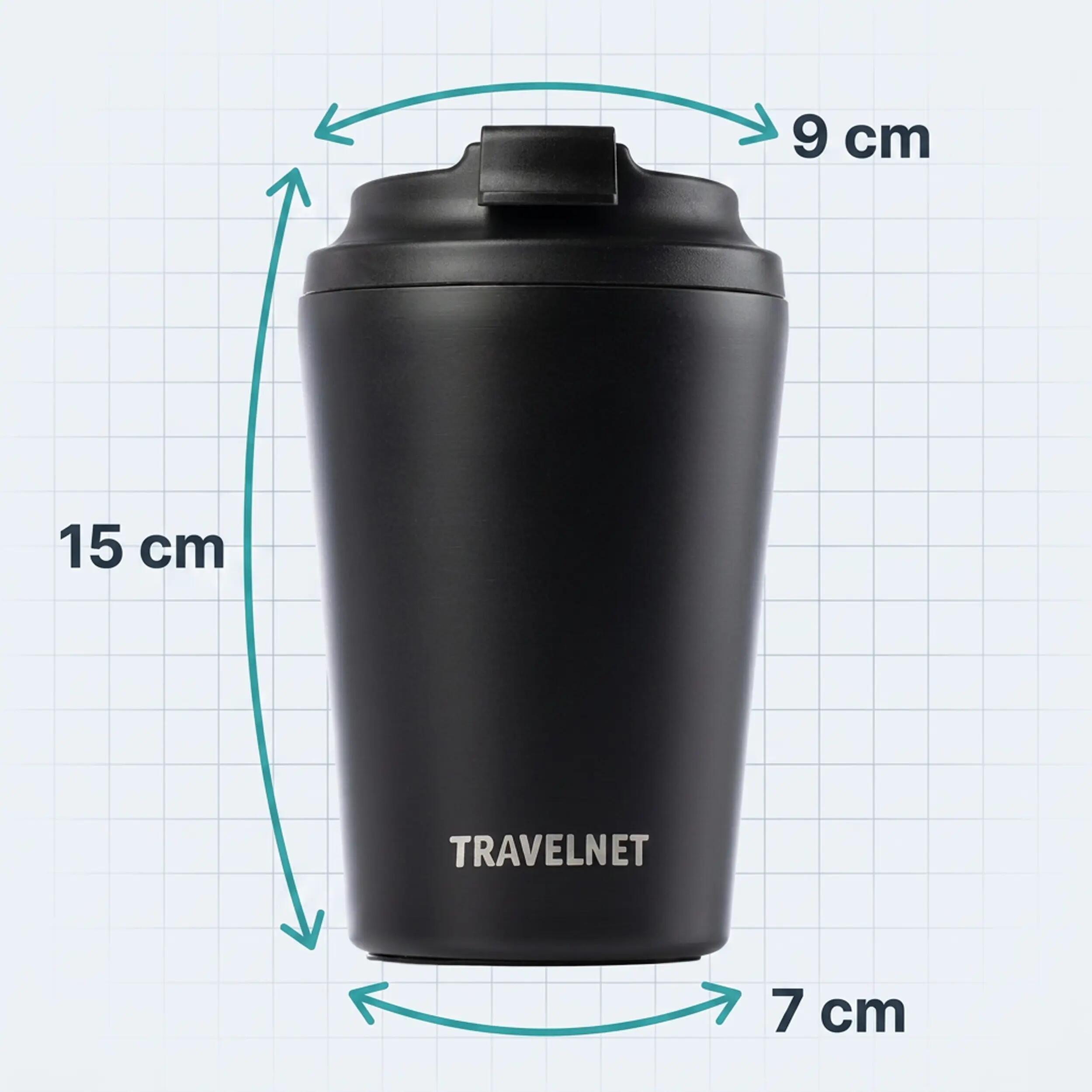 Travelnet thermobeker – reisbeker voor koffie en thee – 350 ml 6/7
