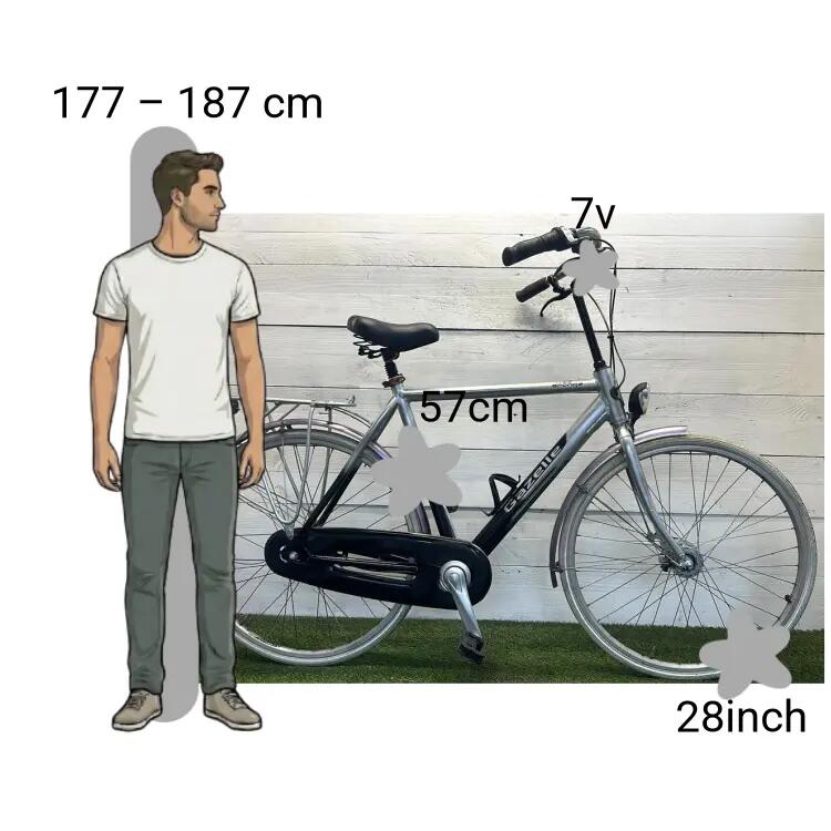 Bicicletta usata Gazelle Orange 2/4