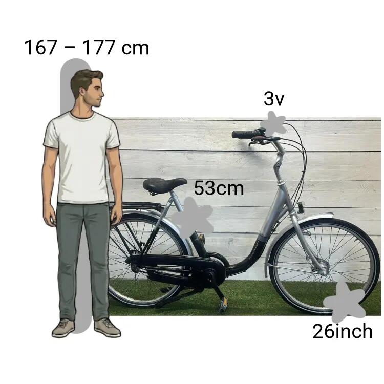 Bicicletta usata Kaptein Lage Instap 2/4