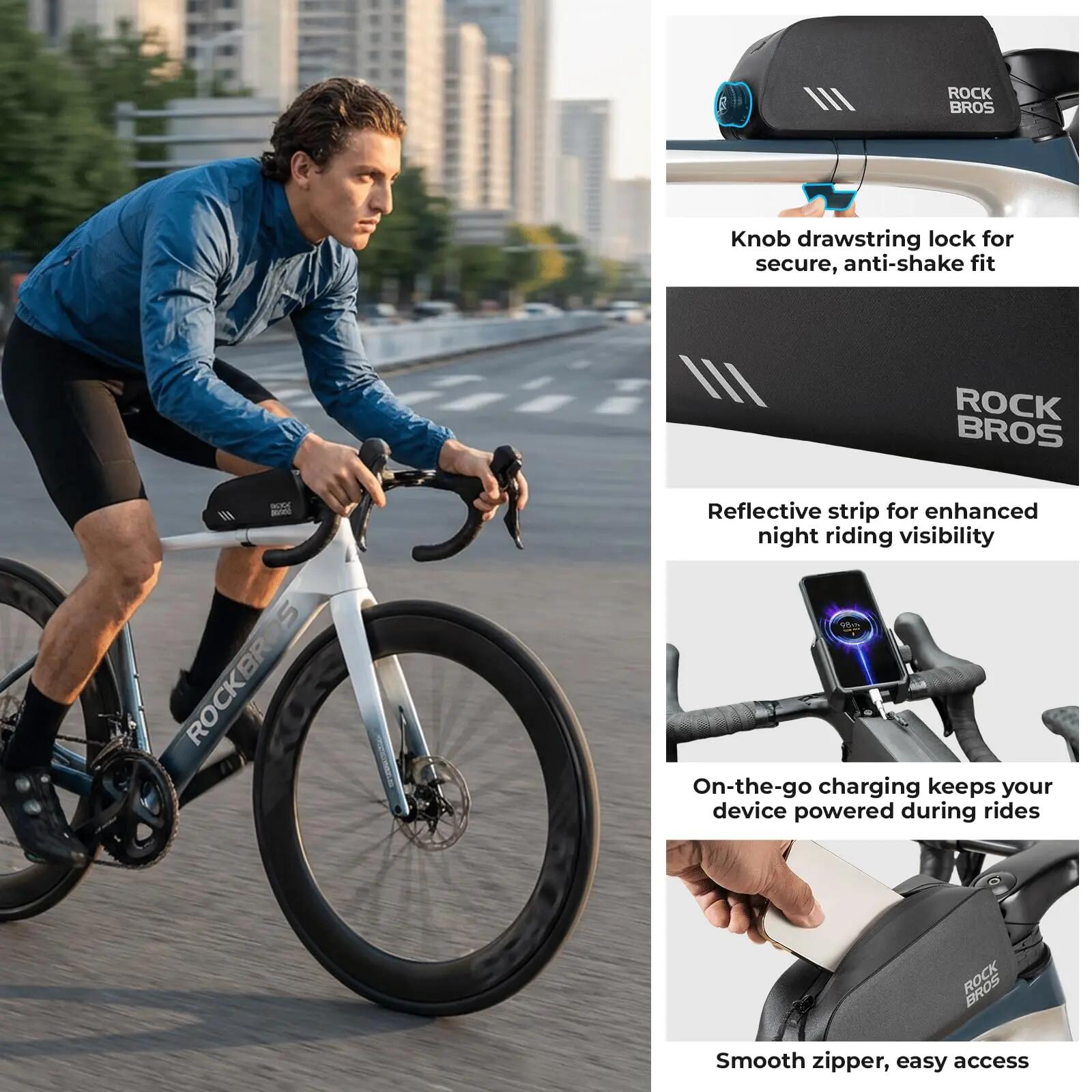 ROCKBROS 0.9L Fahrrad Rahmentasche 5/7
