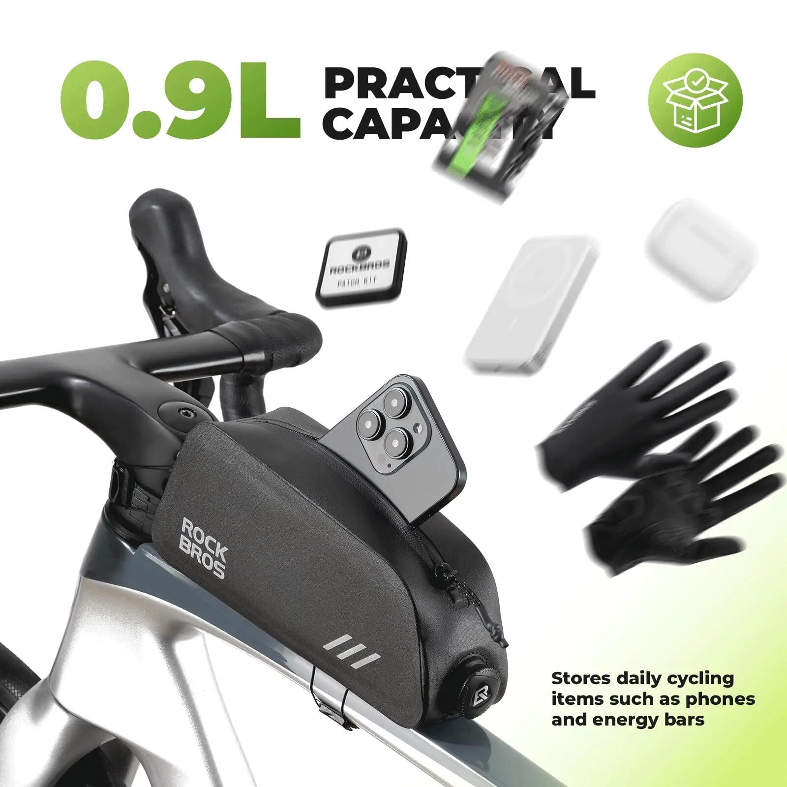 ROCKBROS 0.9L Fahrrad Rahmentasche 4/7