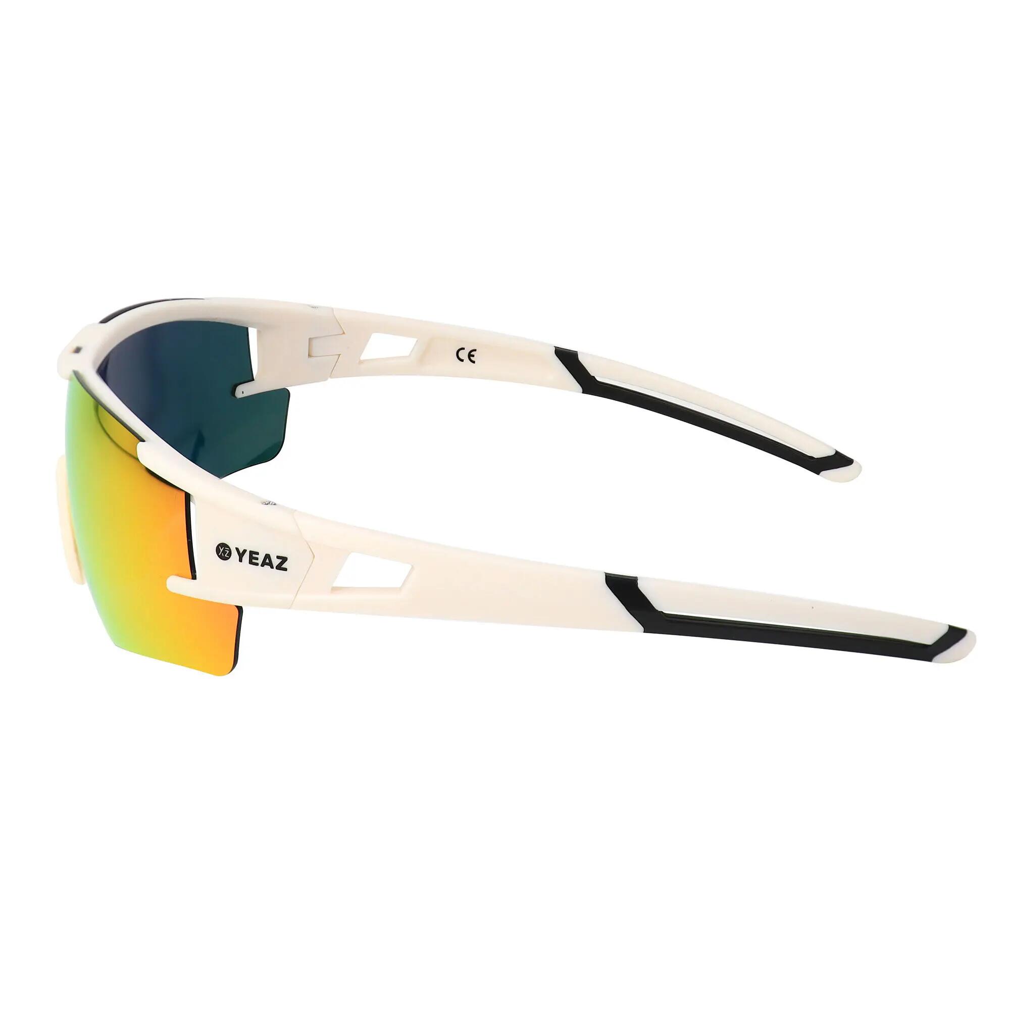 YEAZ Occhiali da sole sportivi crema bianco/rosa SUNBLOW 5/5