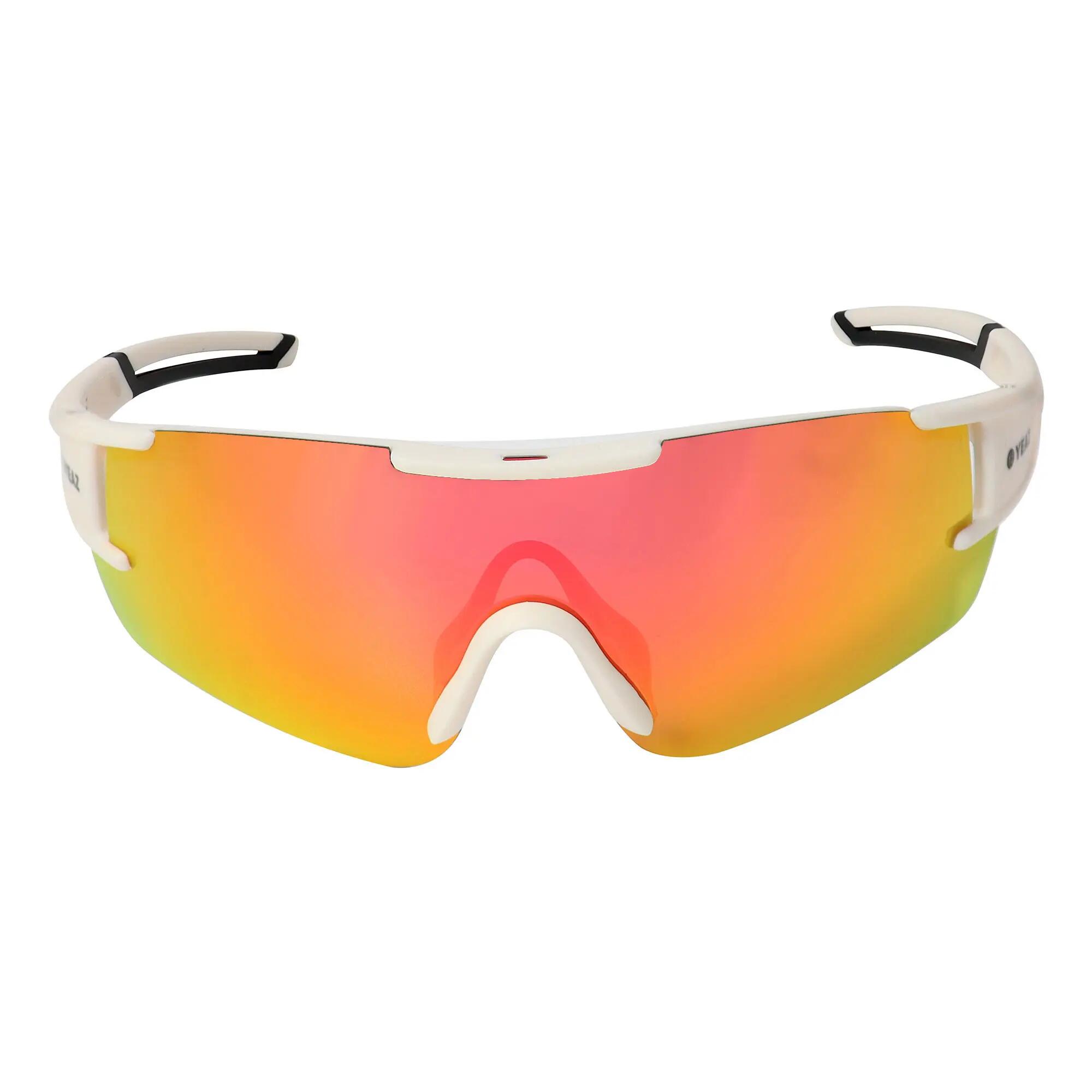 YEAZ Occhiali da sole sportivi crema bianco/rosa SUNBLOW 4/5