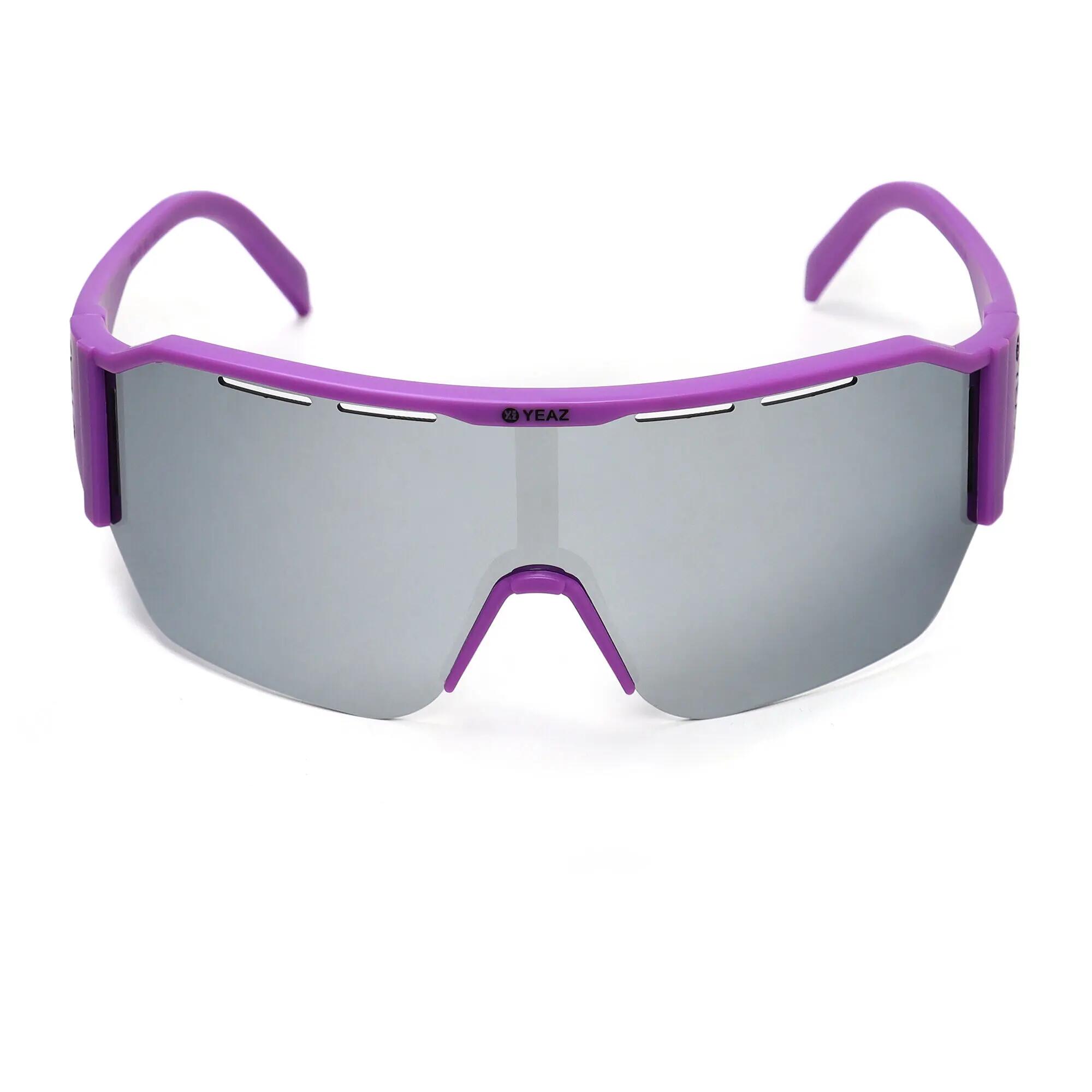 YEAZ Occhiali da sole sportivi verde/argento SUNVIBE 4/6