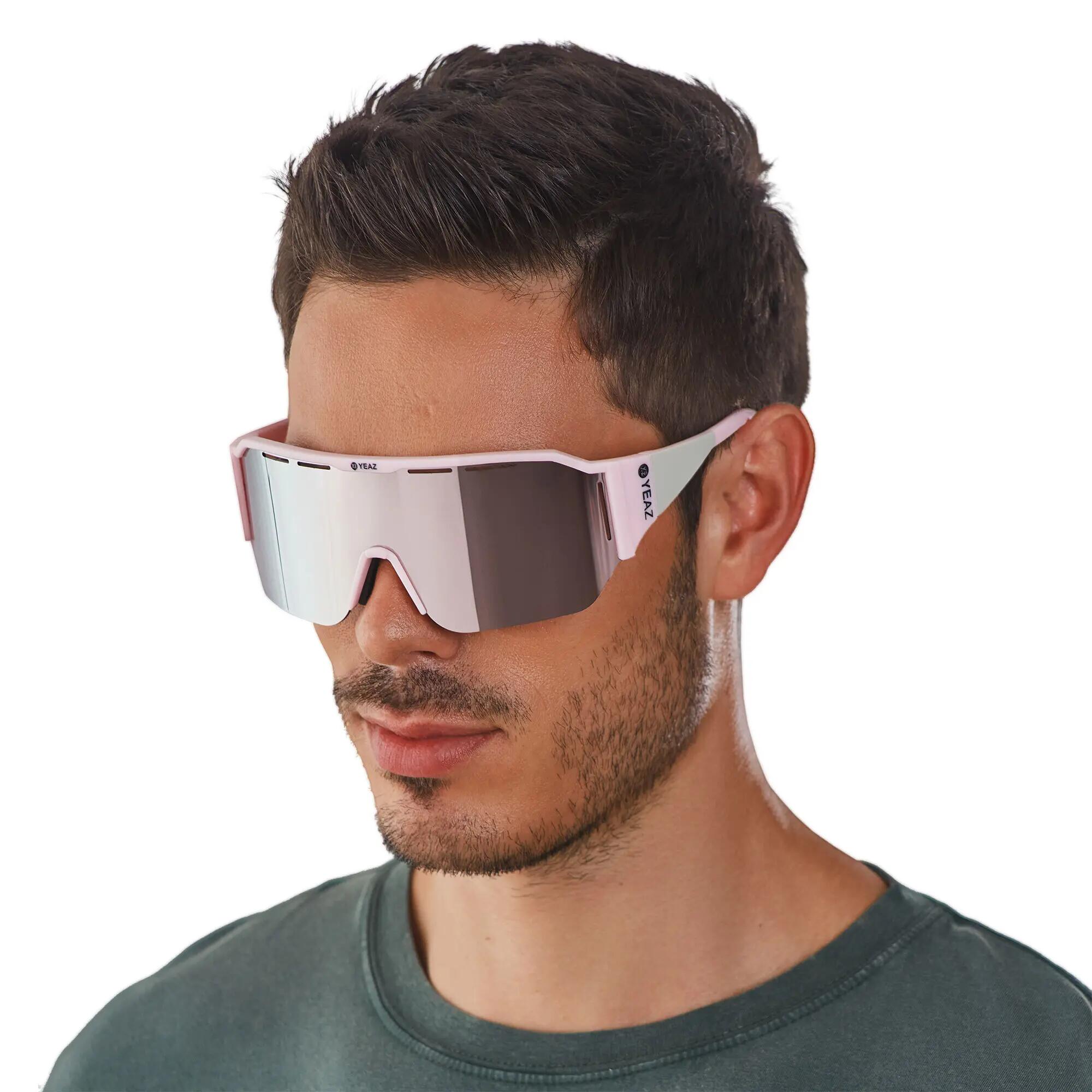 YEAZ Occhiali da sole sportivi verde/argento SUNVIBE 2/6