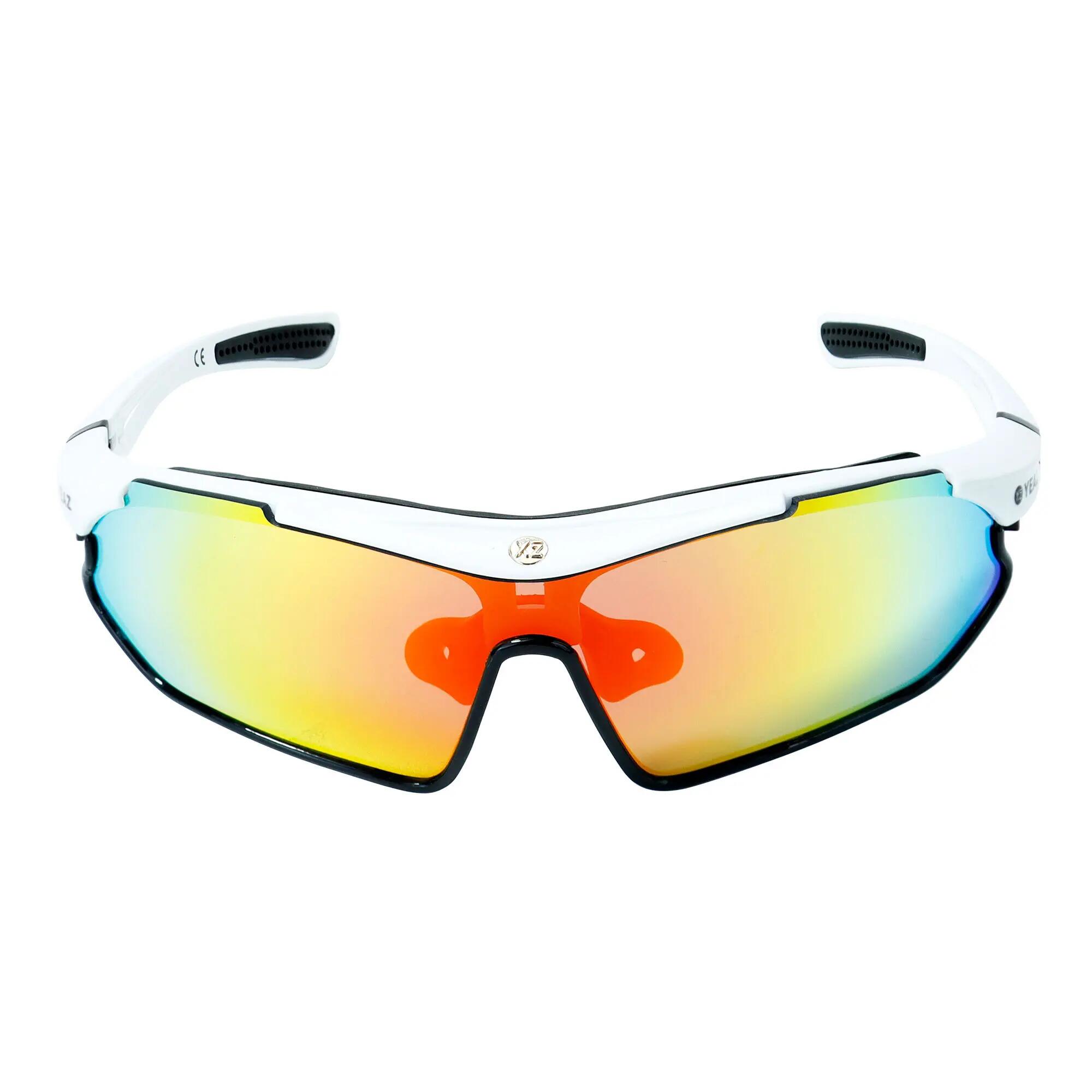 YEAZ Occhiali da sole sportivi bianco/nero/rosso SUNRAY 4/5