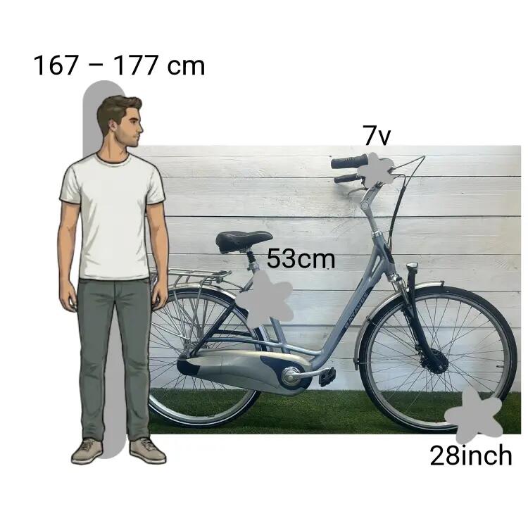 Bicicletta usata Batavus Adagio Lage Instap 2/4