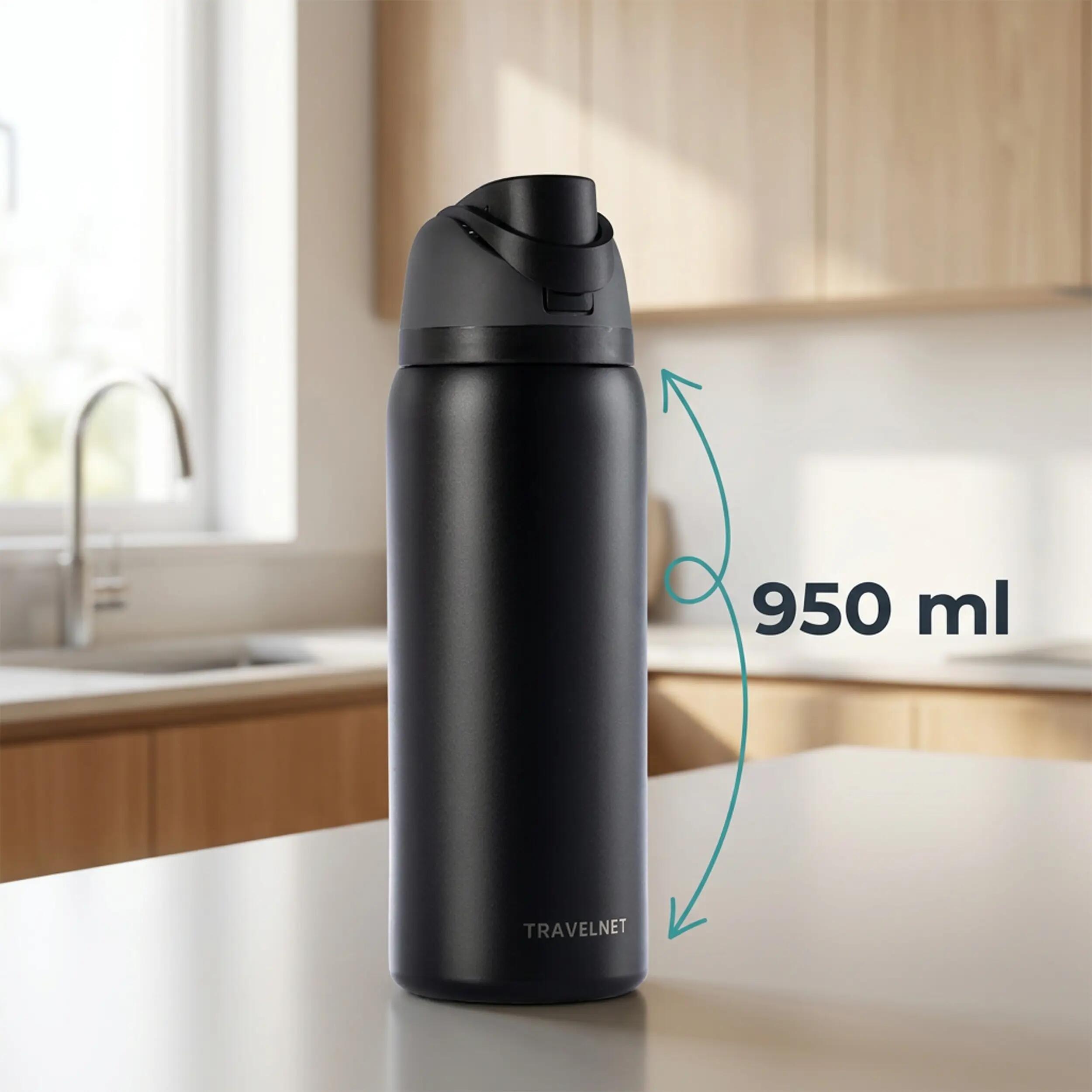 Travelnet Thermofles 950 ml – Dubbelwandig RVS 4/7
