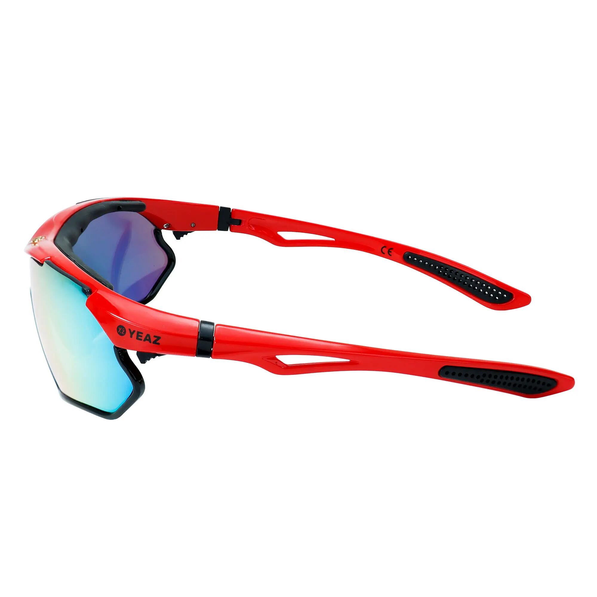 YEAZ Occhiali da sole sportivi rosso/nero/rosso SUNRAY 5/5