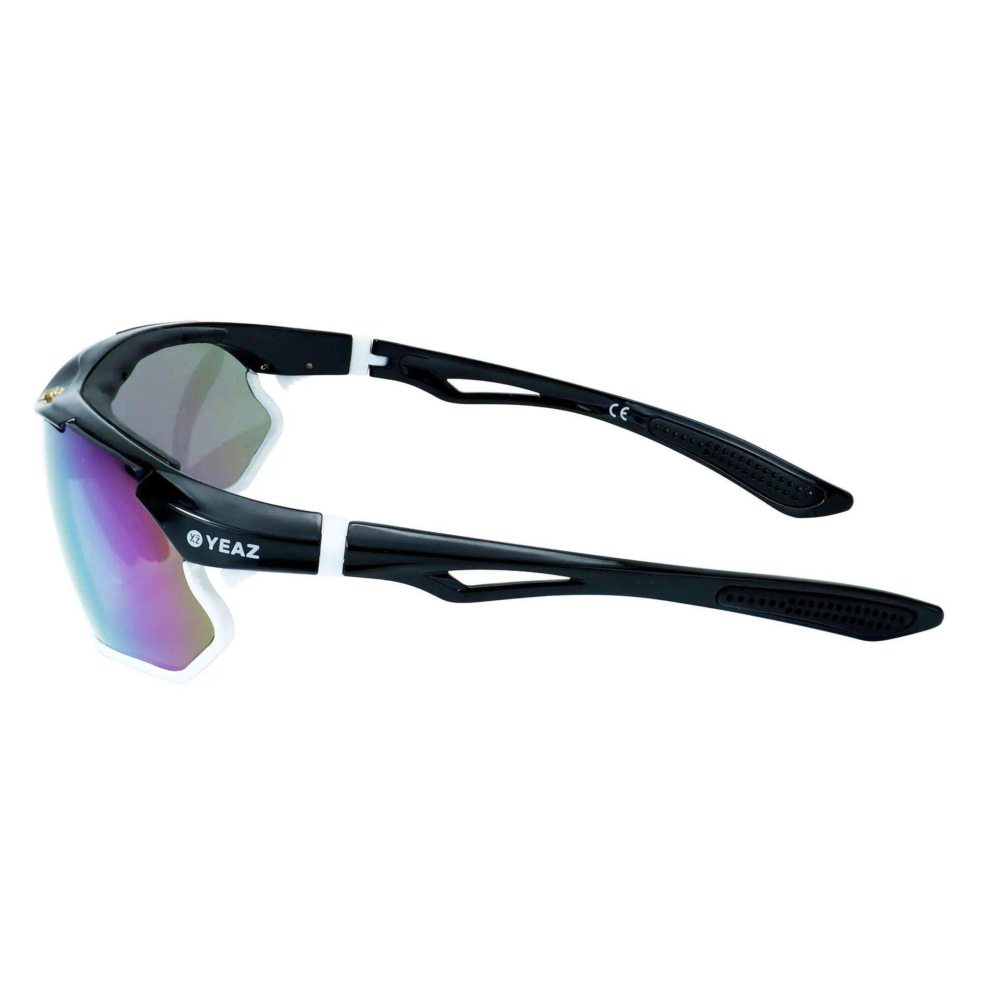 YEAZ Occhiali da sole sportivi nero/bianco/viola SUNRAY 5/5