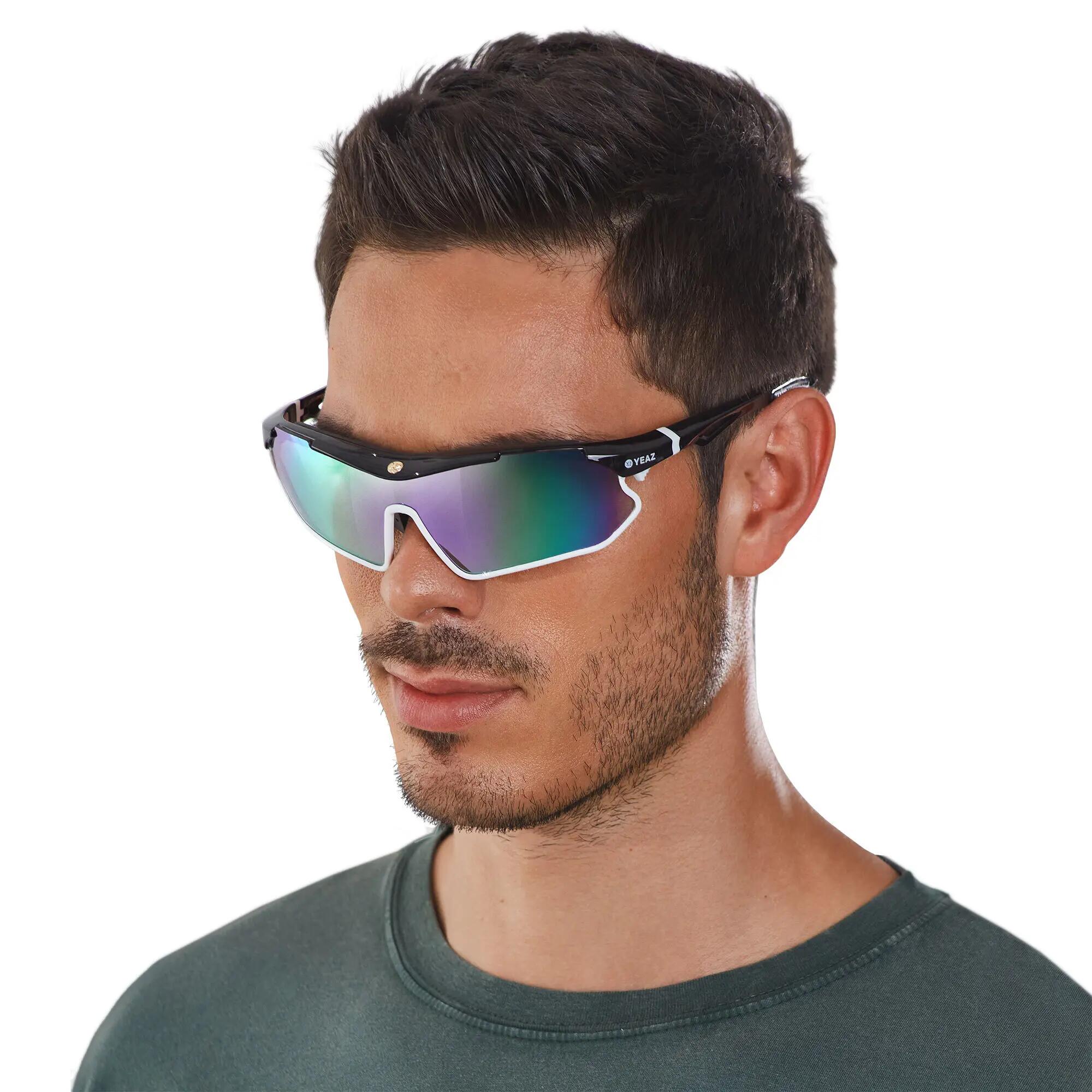 YEAZ Occhiali da sole sportivi nero/bianco/viola SUNRAY 2/5