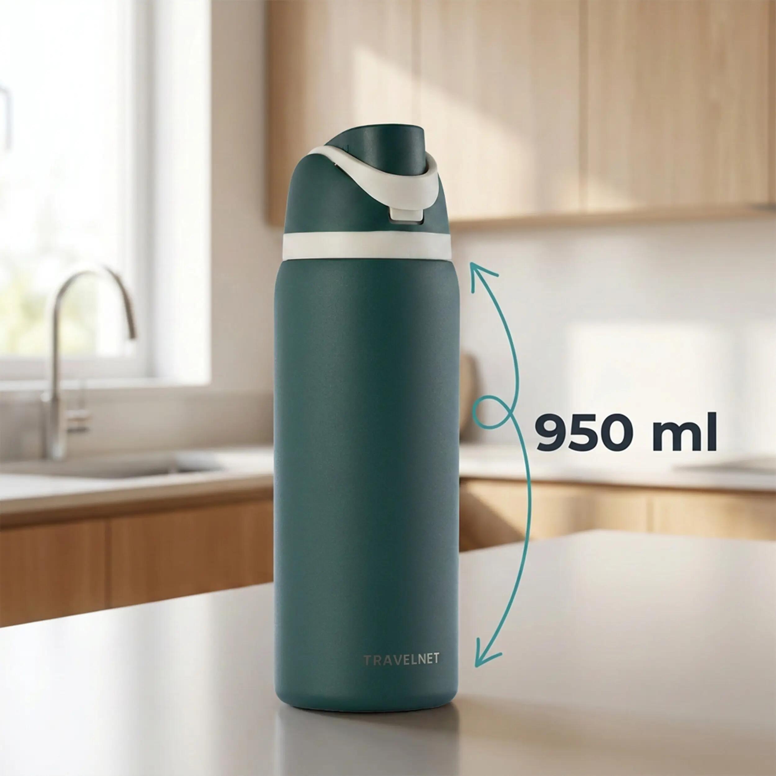 Travelnet Thermofles 950 ml – Dubbelwandig RVS 4/7