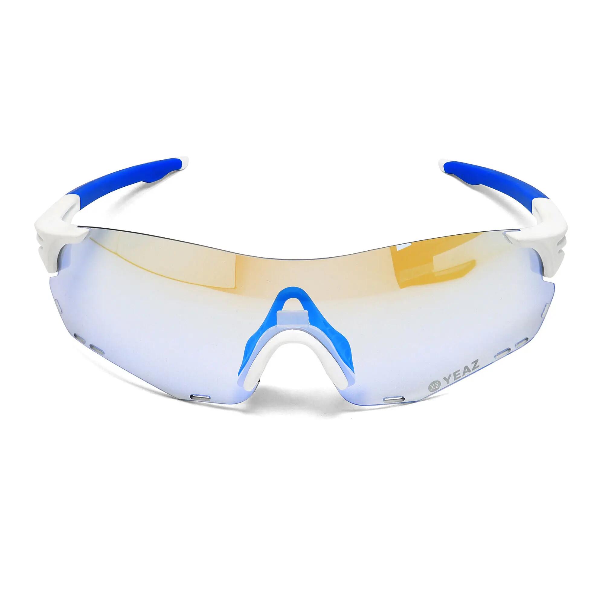 YEAZ Occhiali da sole sportivi bianco/rosso SUNELATION 4/6