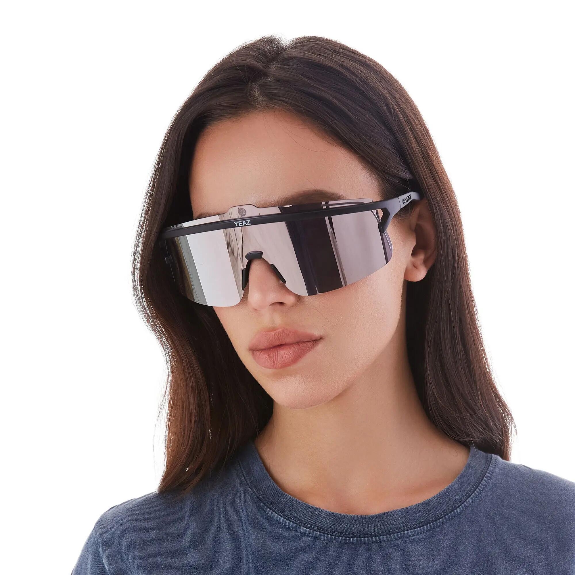 YEAZ Occhiali da sole sportivi nero/oro rosa SUNSHADE 3/6
