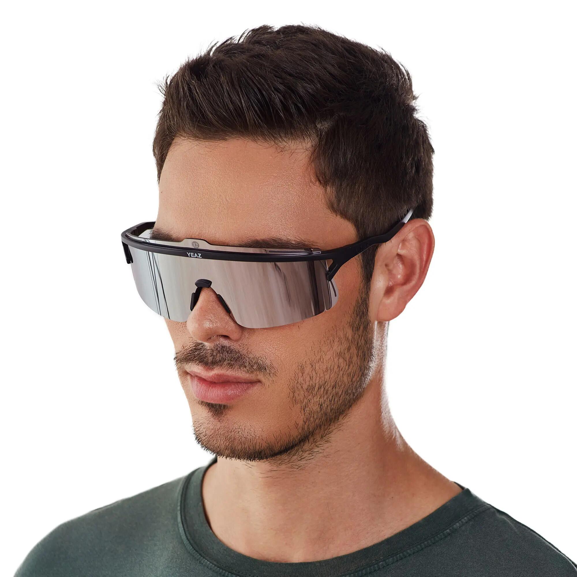 YEAZ Occhiali da sole sportivi nero/oro rosa SUNSHADE 2/6