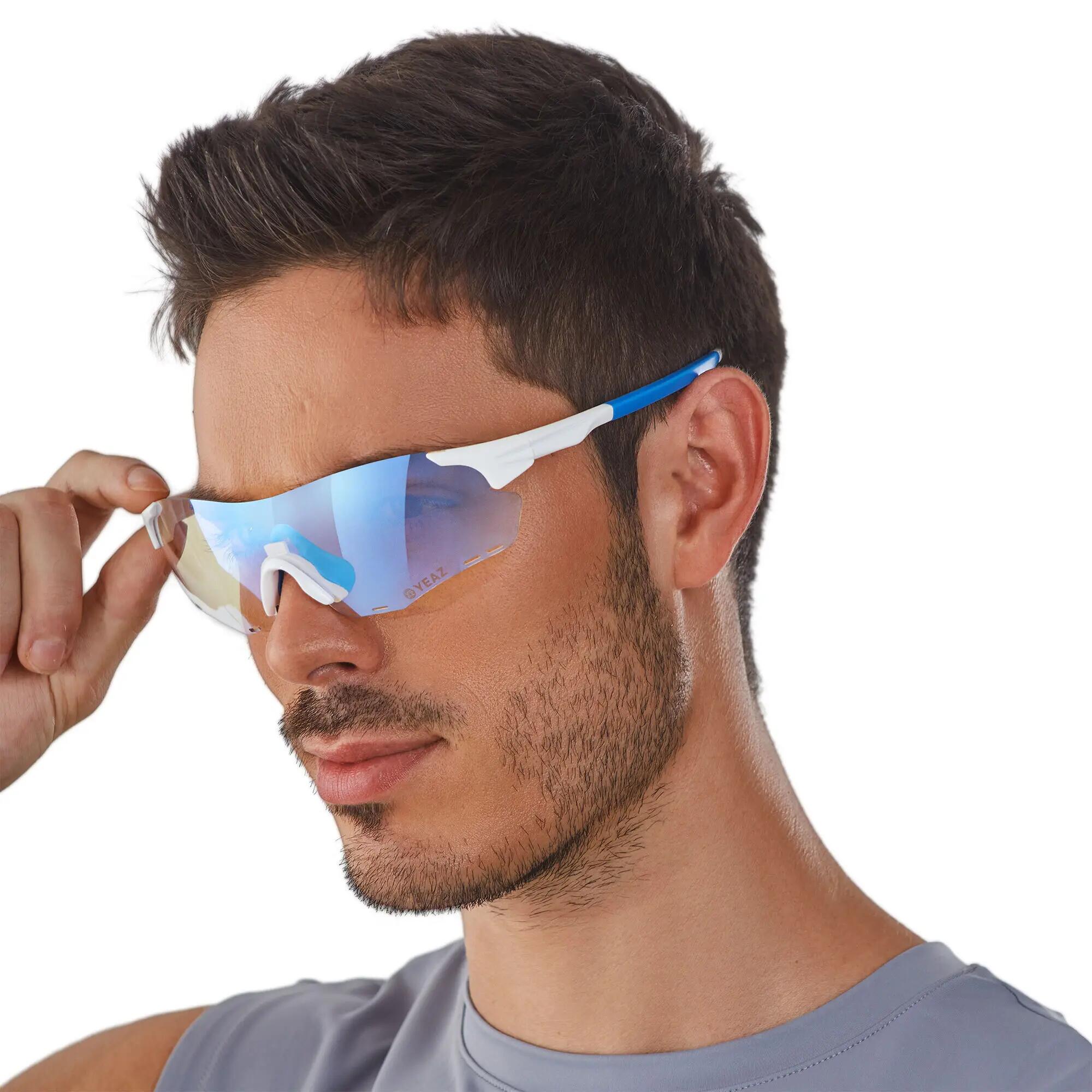 YEAZ Occhiali da sole sportivi bianco/rosso SUNELATION 2/6