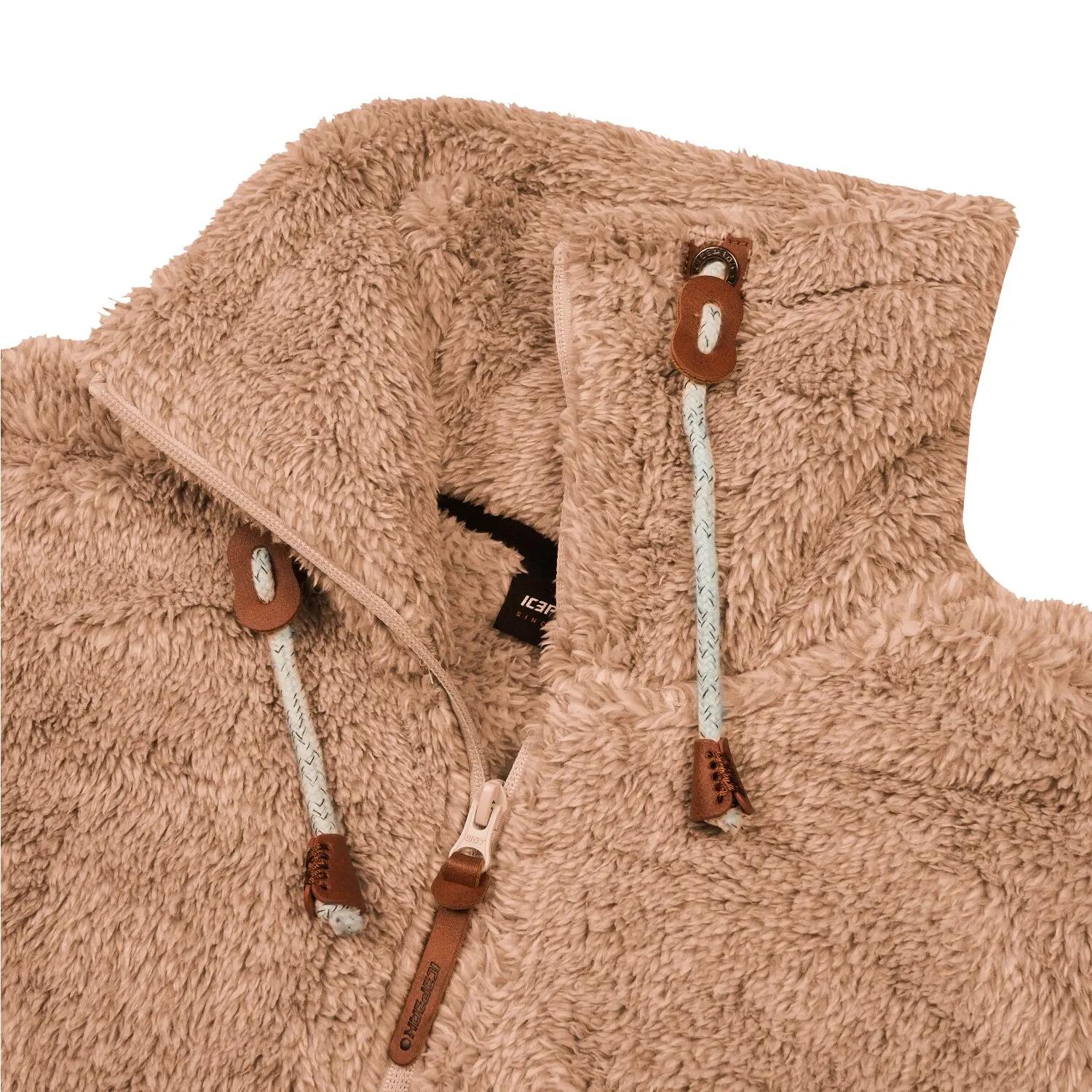 Icepeak Colony Teddy Fleecejacke Damen Langhaarfleecejacke 3/5