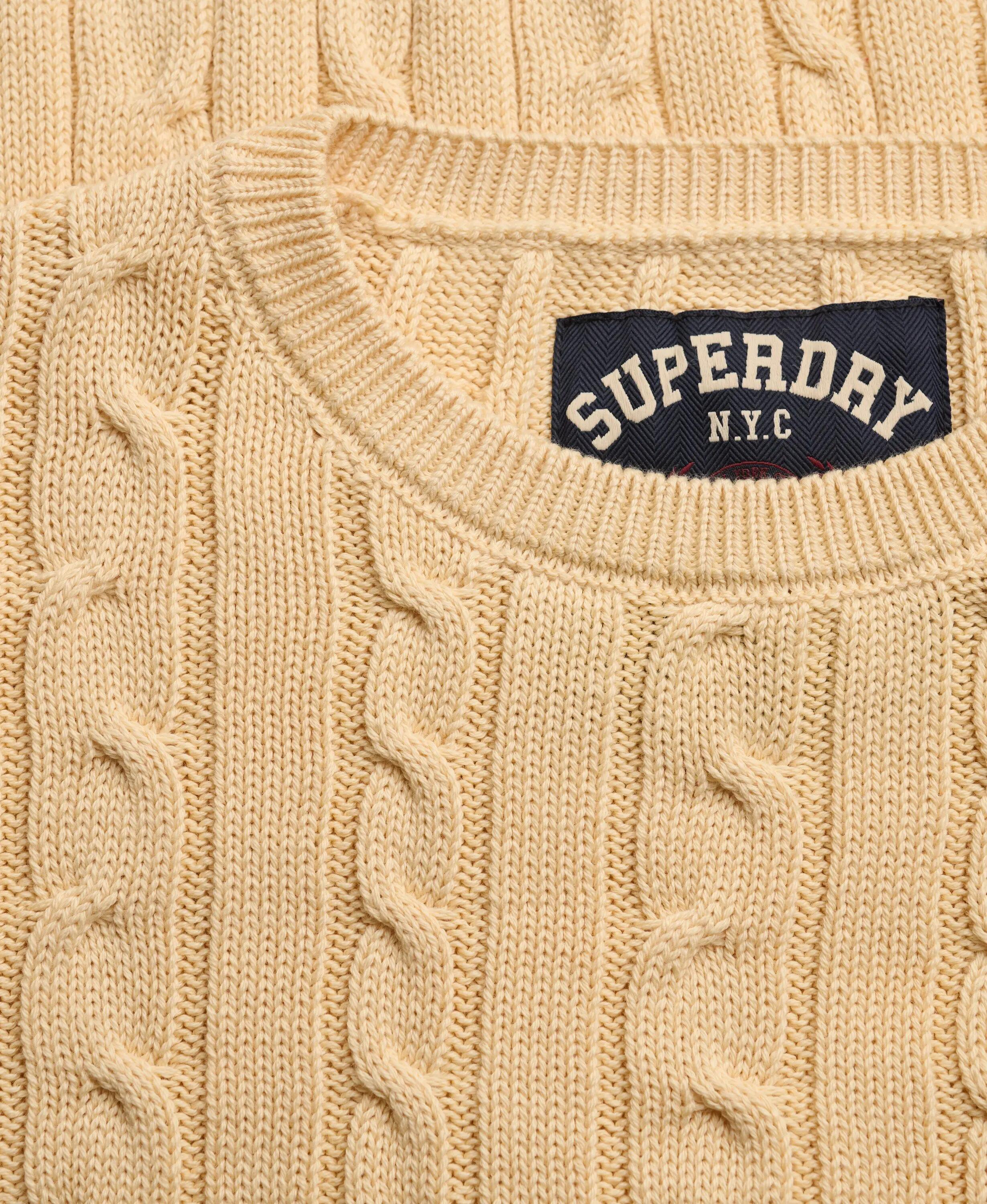 Damen-Pullover mit Zopfmuster Superdry Essentials SD&CO 6/7