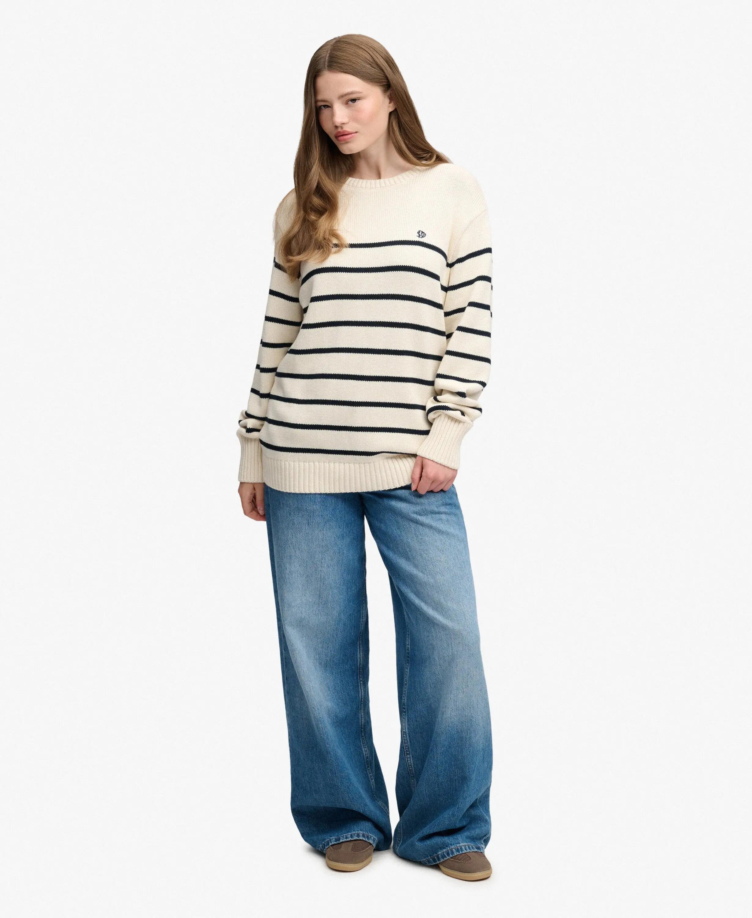 Pullover a righe oversize donna Superdry 3/5