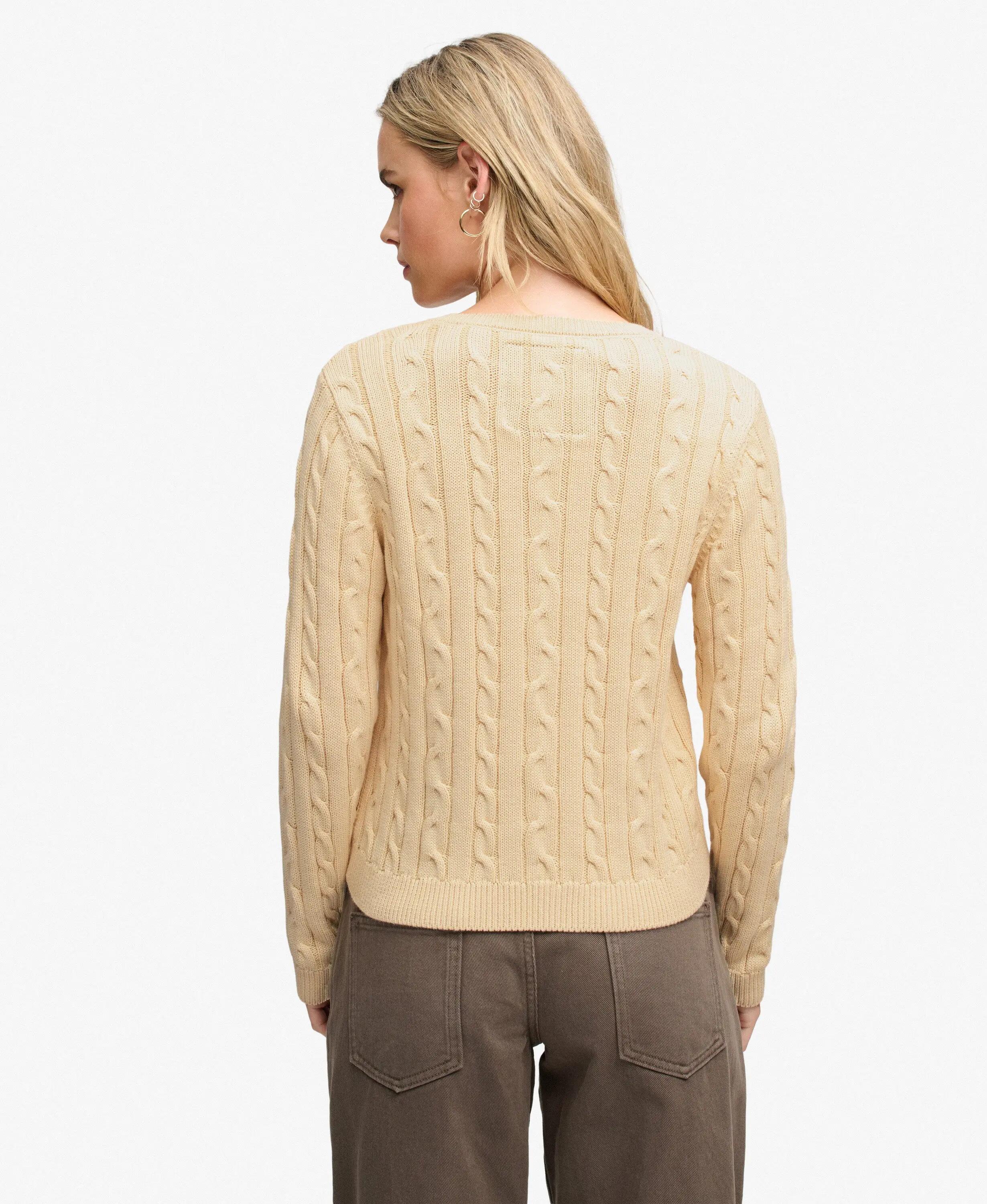 Damen-Pullover mit Zopfmuster Superdry Essentials SD&CO 5/7