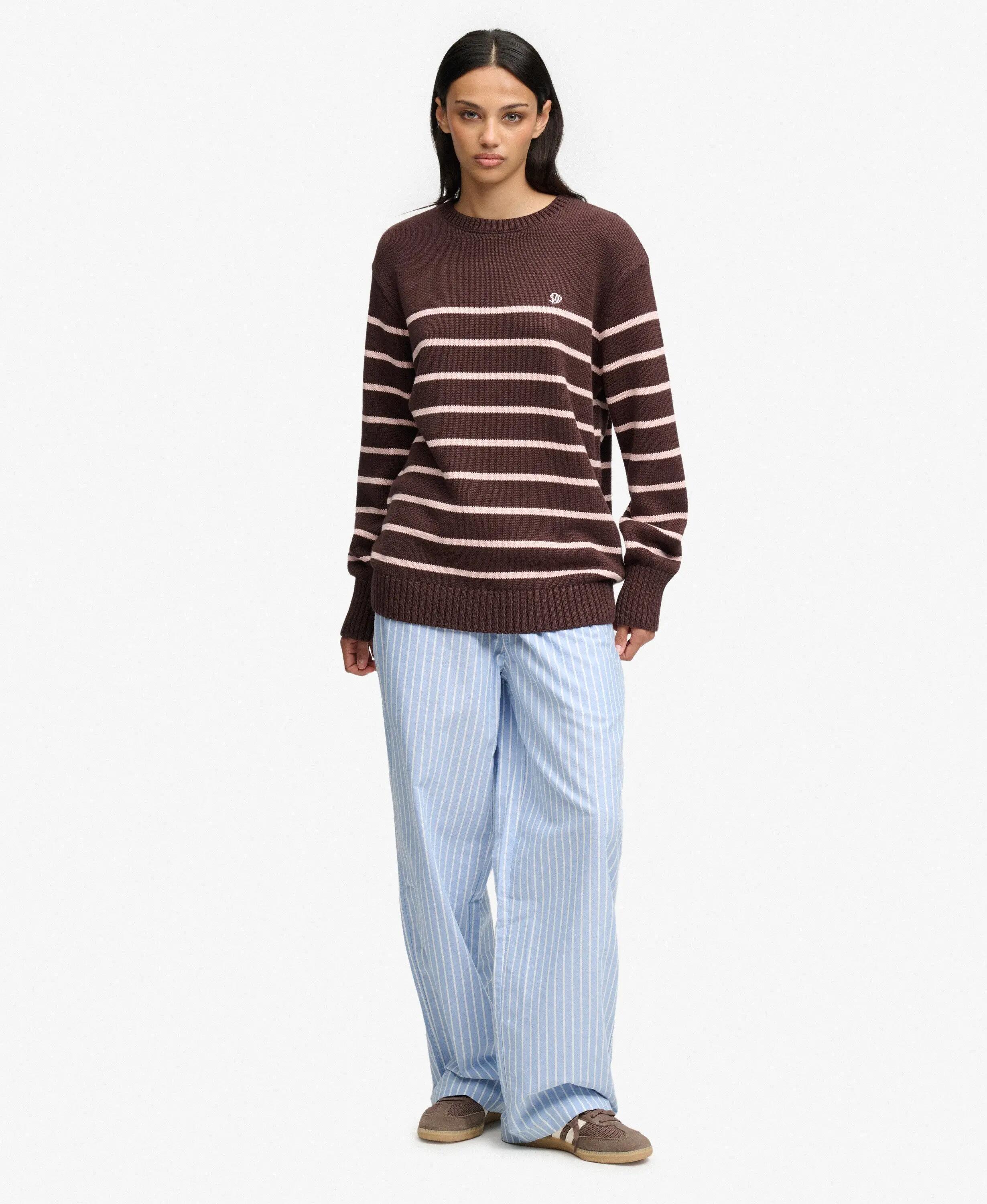 Pullover riscado oversized mulher Superdry 3/5