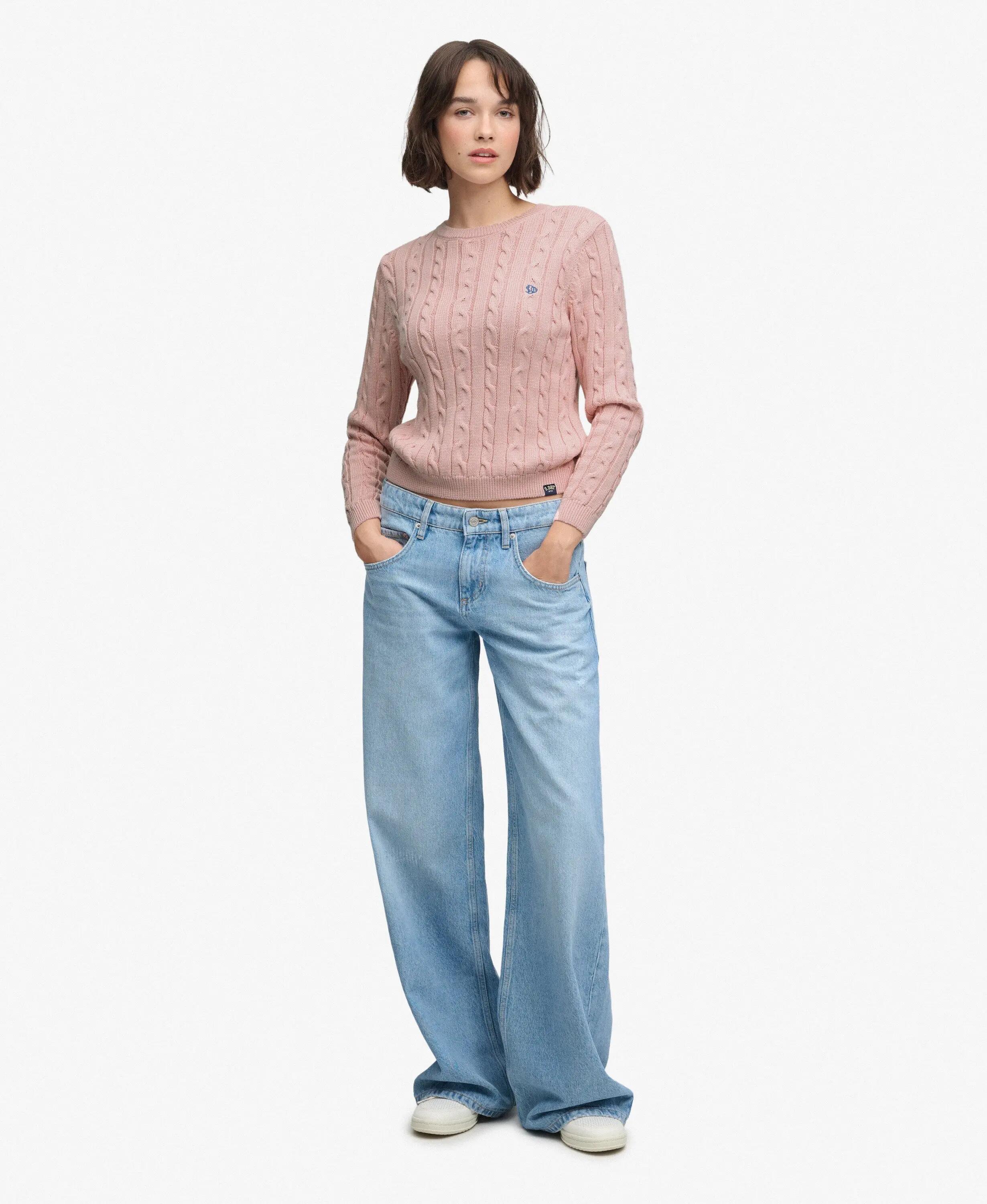 Pulôver de malha torcido para mulher Superdry Essentials SD&CO 3/7