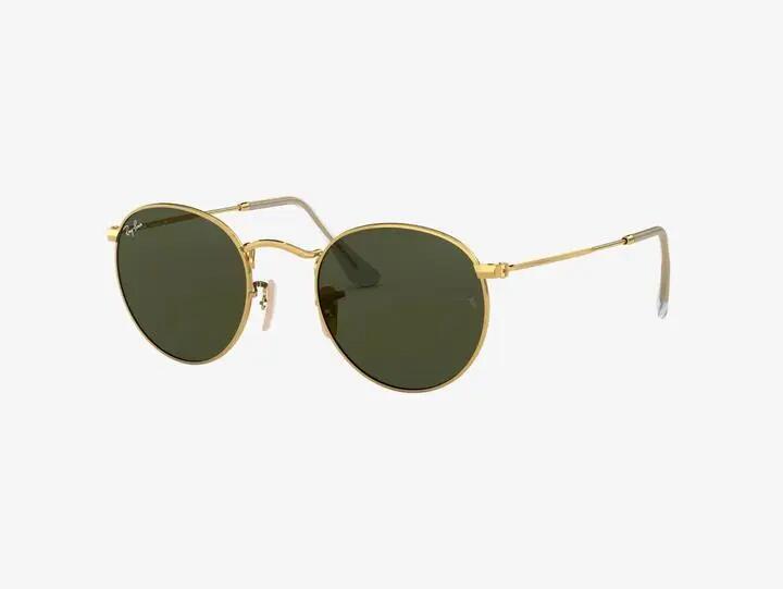 Sonnenbrille Erwachsene Round Metal 9/15