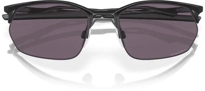 Oakley Rectangle Mens Satin Black Prizm Grey Sunglasses 12/14