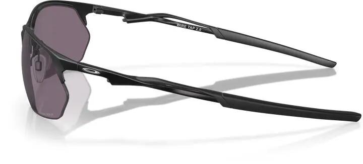 Oakley Rectangle Mens Satin Black Prizm Grey Sunglasses 10/14