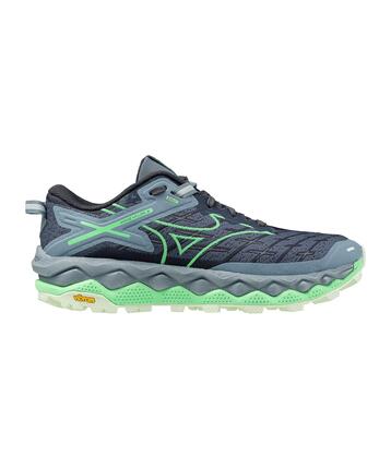shoes - trail - women - durable, protective - Wave Mujin 10 - purple/green