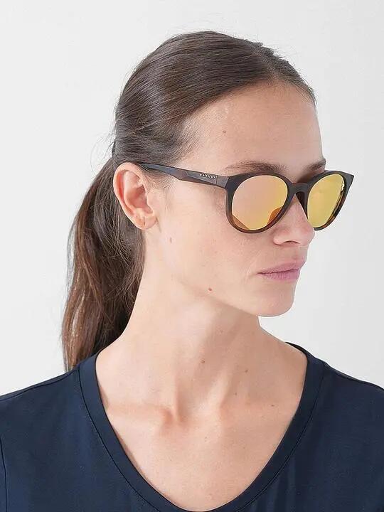 Occhiali da sole Oakley Spindrift Donna tondi nero/marrone 12/15