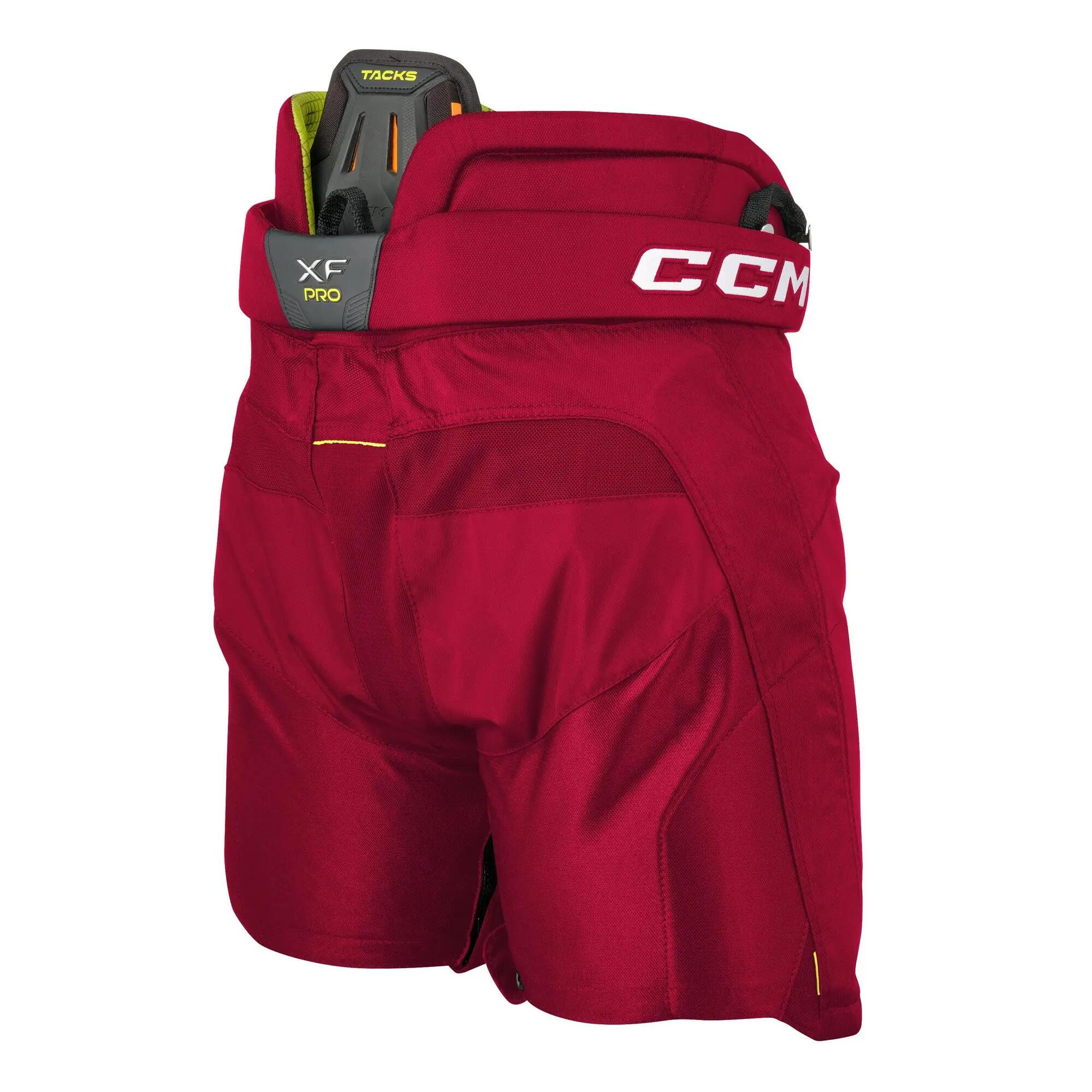 Pantaloni da hockey su ghiaccio Tacks XF Pro per bambini, rossi, taglia M 2/4