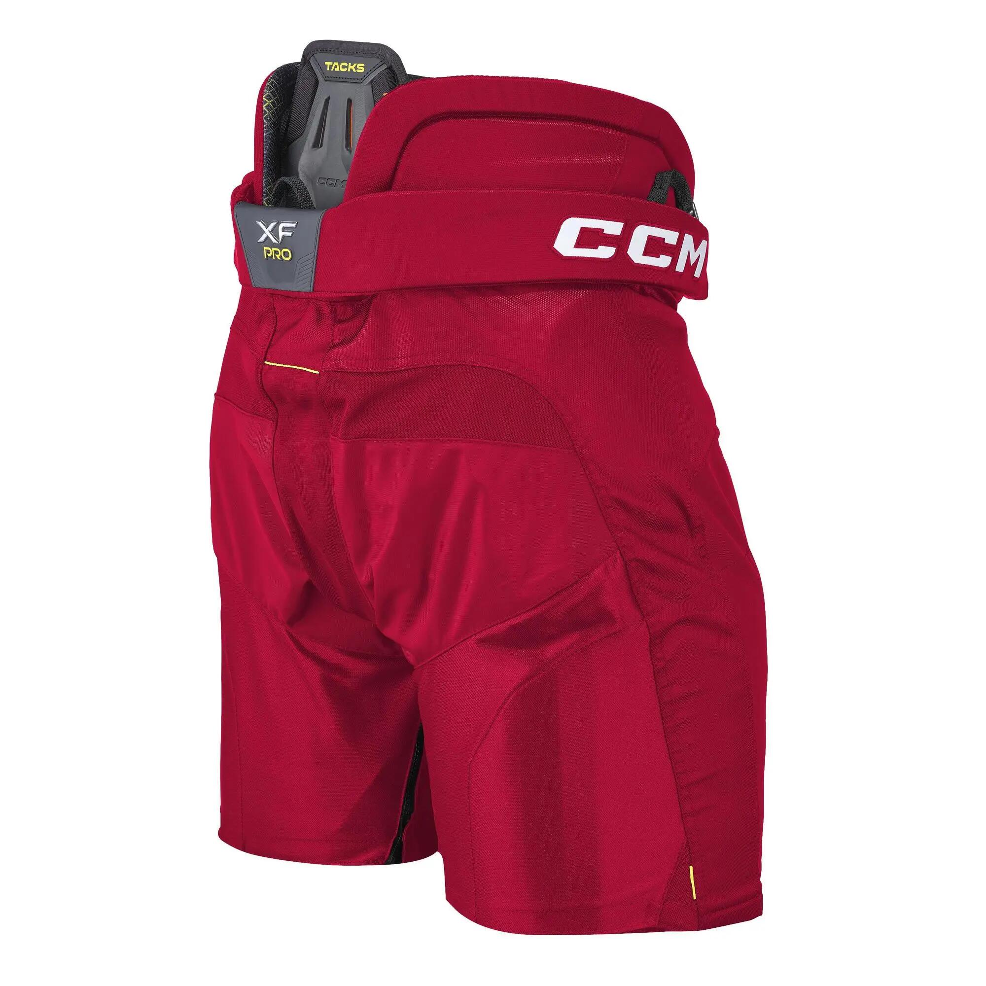 Pantaloni da hockey su ghiaccio per adulti Tacks XF Pro, rossi, taglia S 2/5