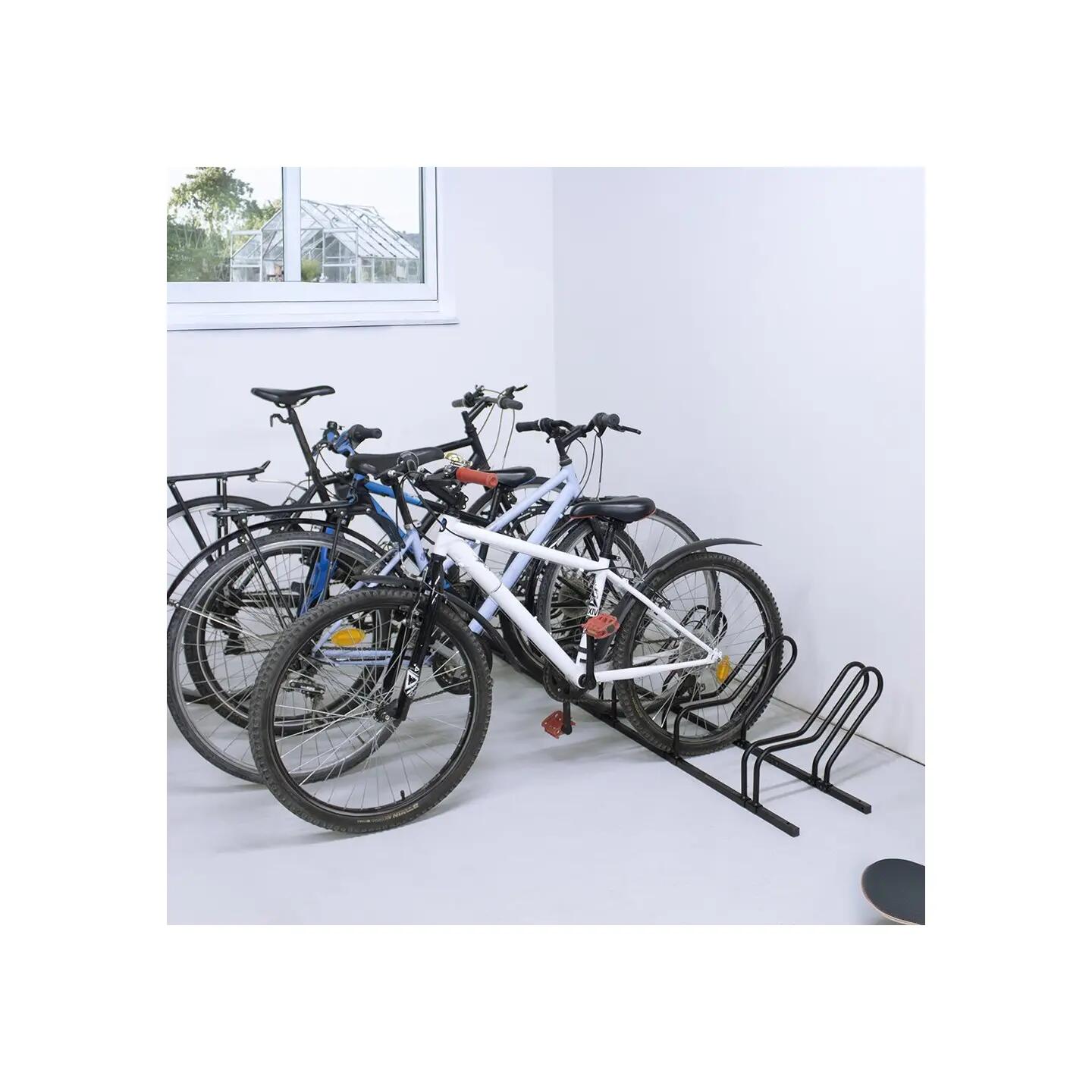 Portabicicletas Cyclo para 3 bicis en metal negro, 107x48x29,5 cm 7/7